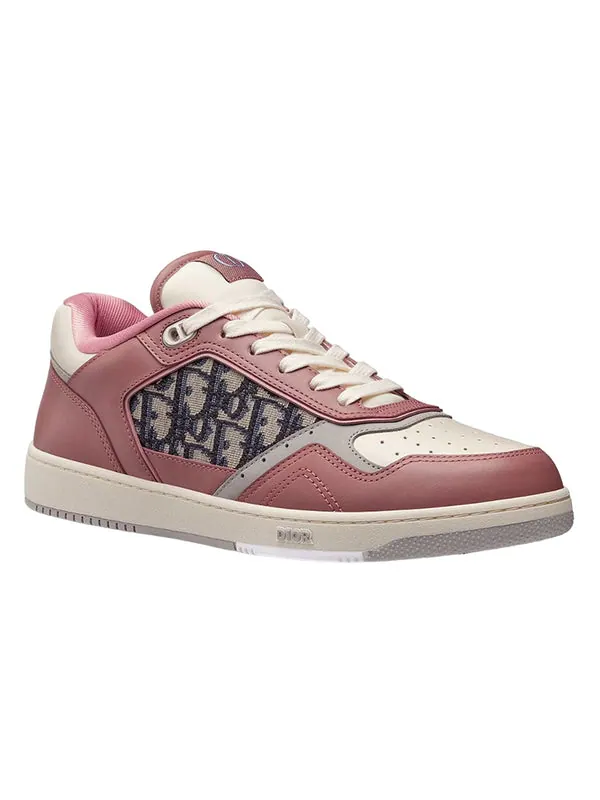 Кроссовки b27 low-top sneaker pink and cream smooth calfskin Dior — изображение 2 из 4, белый/розовый