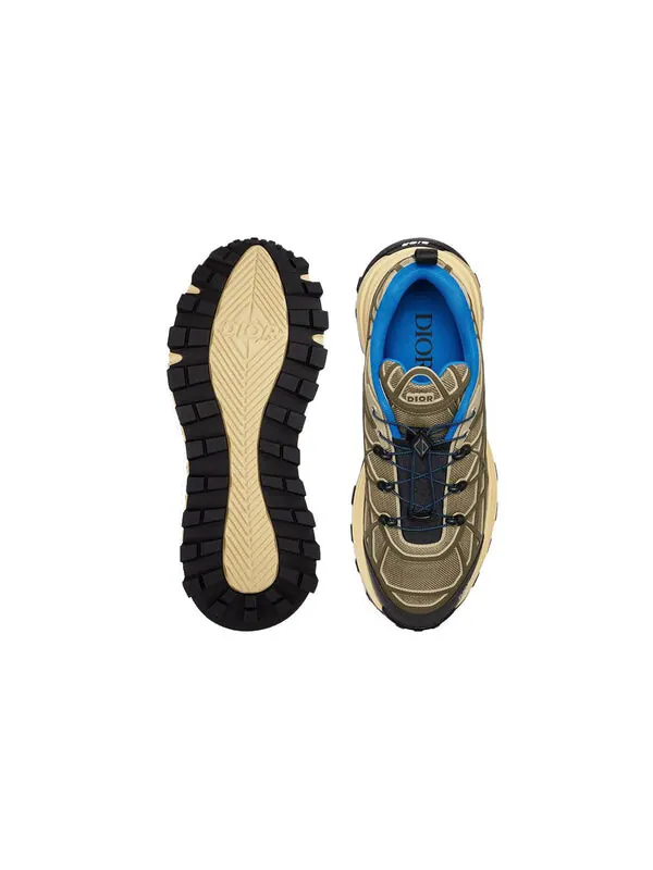 Кроссовки b31 runner sneaker brown technical mesh and khaki Dior — изображение 4 из 4, коричневый