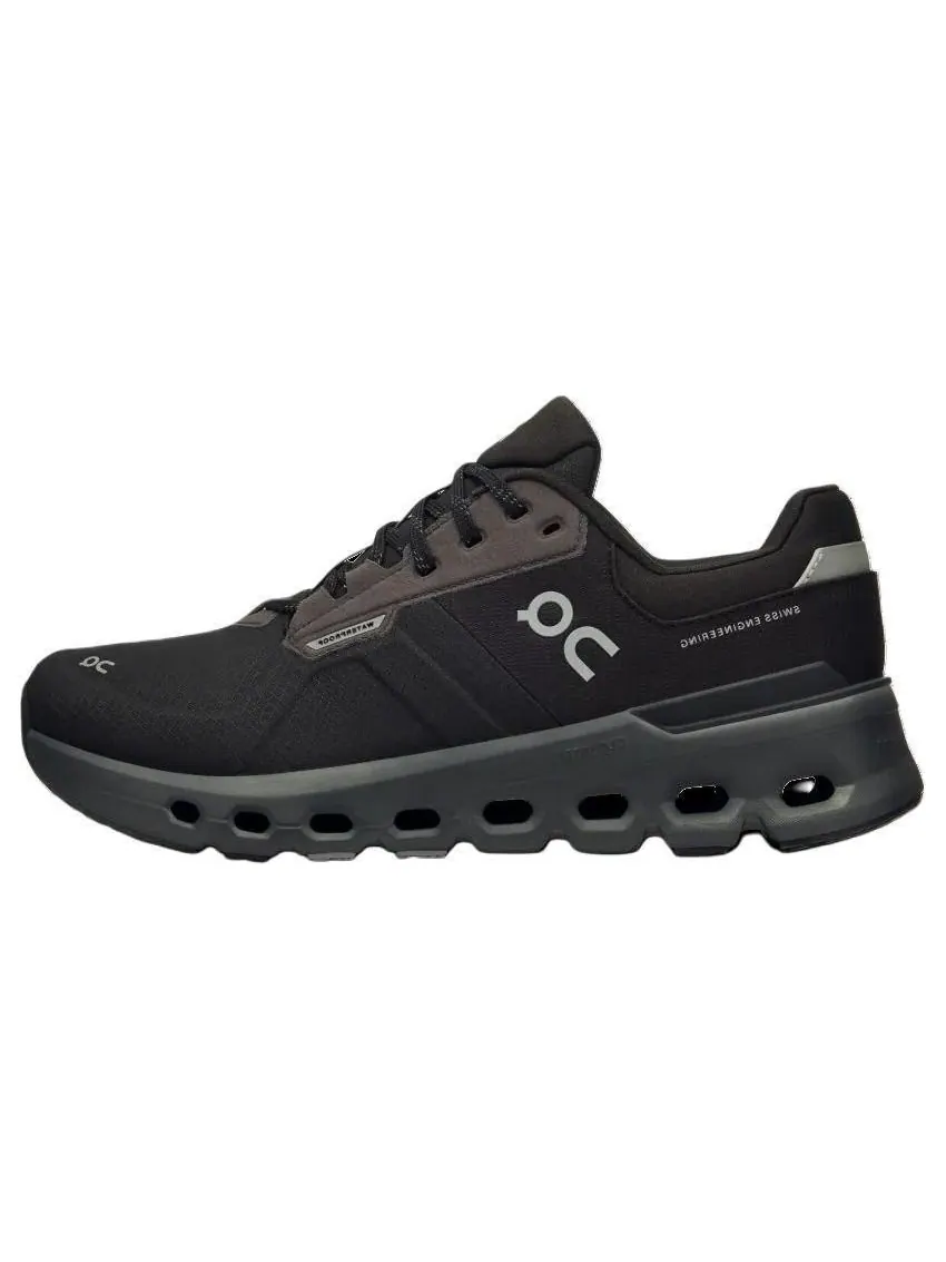 Кроссовки женские On Cloudrunner 2 Waterproof водонепроницаемые — изображение 1 из 7, серый/черный