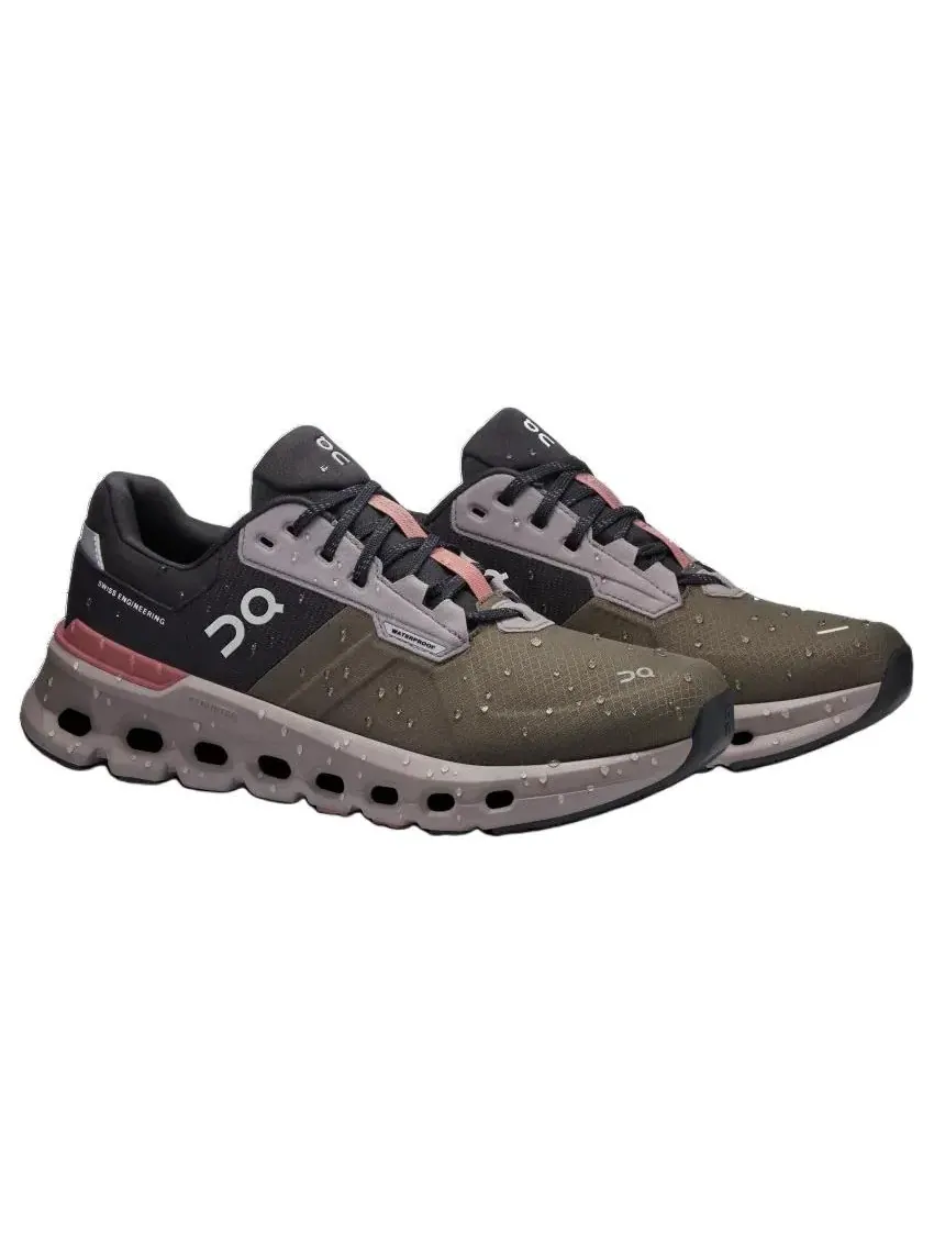 Кроссовки женские On Cloudrunner 2 Waterproof, водонепроницаемые — изображение 4 из 8, оливковый