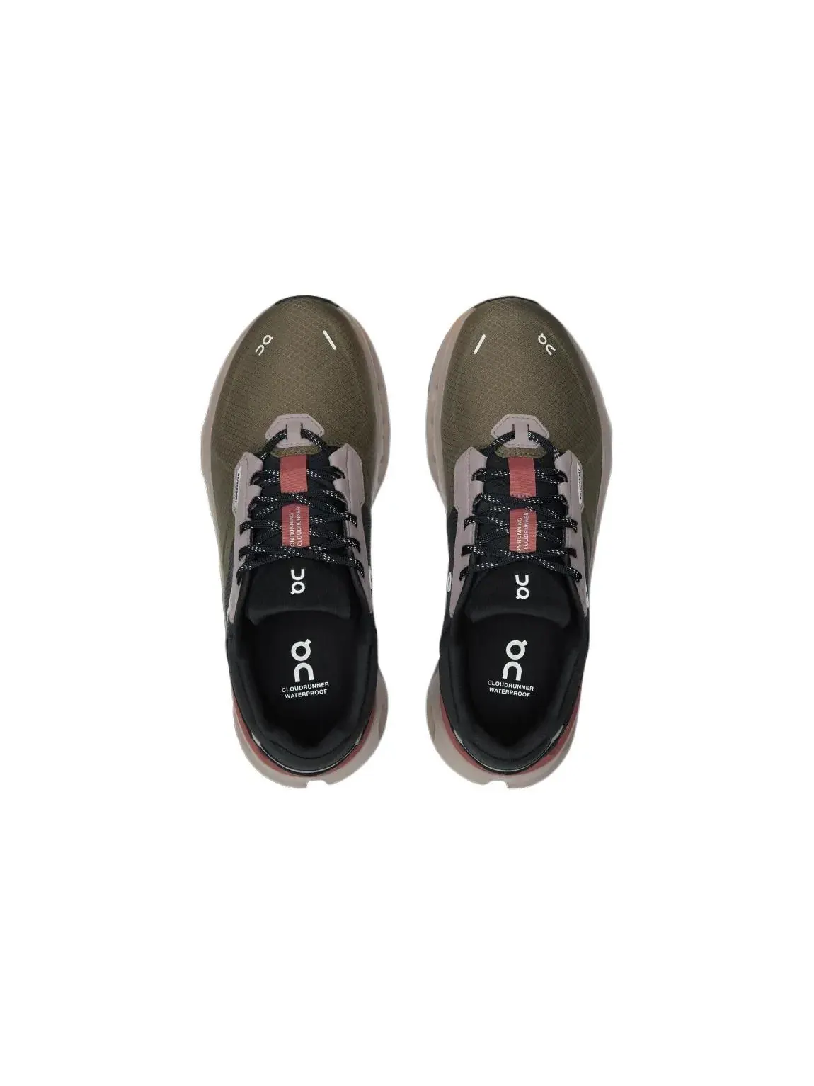 Кроссовки женские On Cloudrunner 2 Waterproof, водонепроницаемые — изображение 5 из 8, оливковый