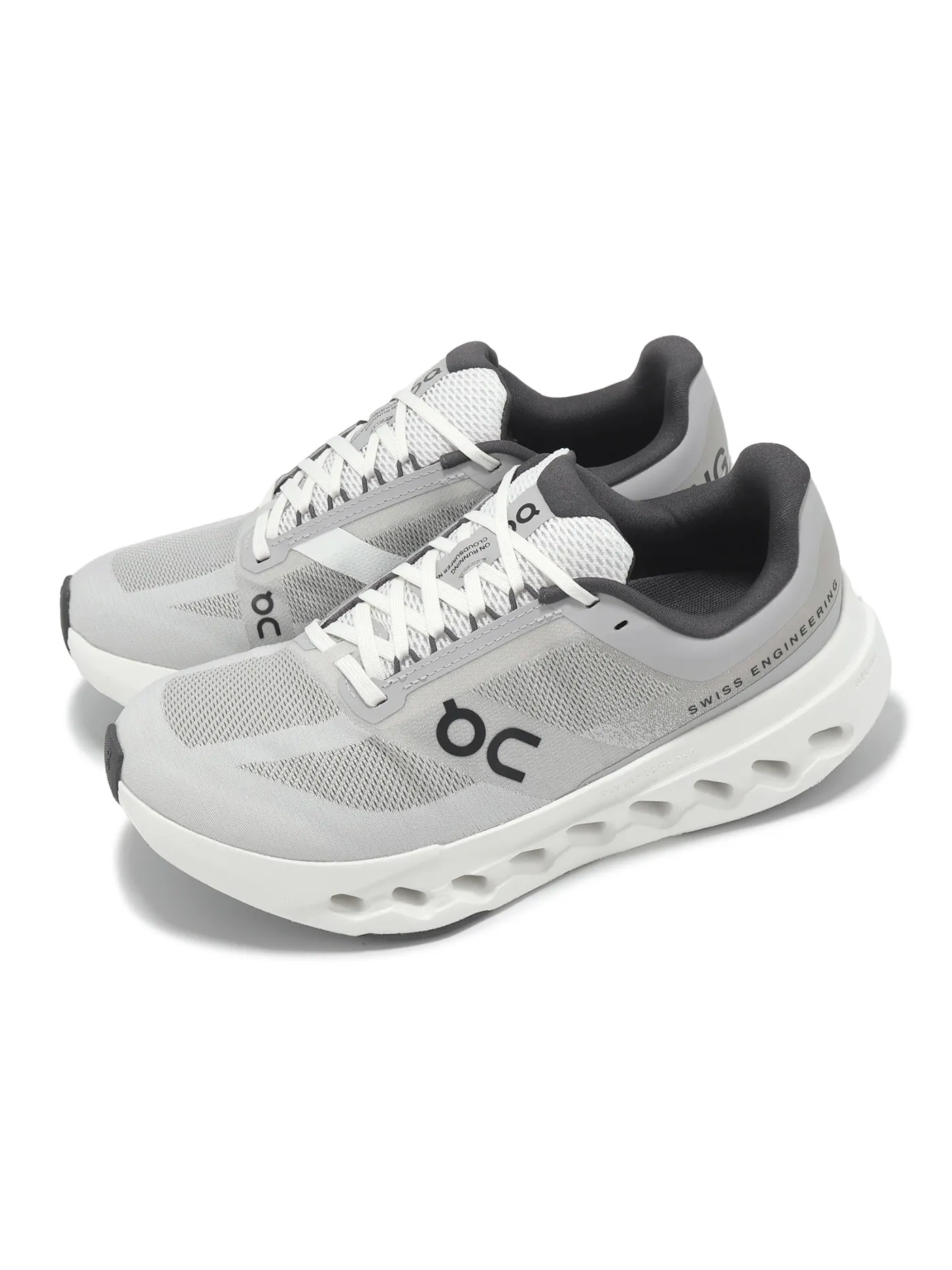 Кроссовки женские On Cloudsurfer Next Wide Undyed White Frost — изображение 4 из 6, серый