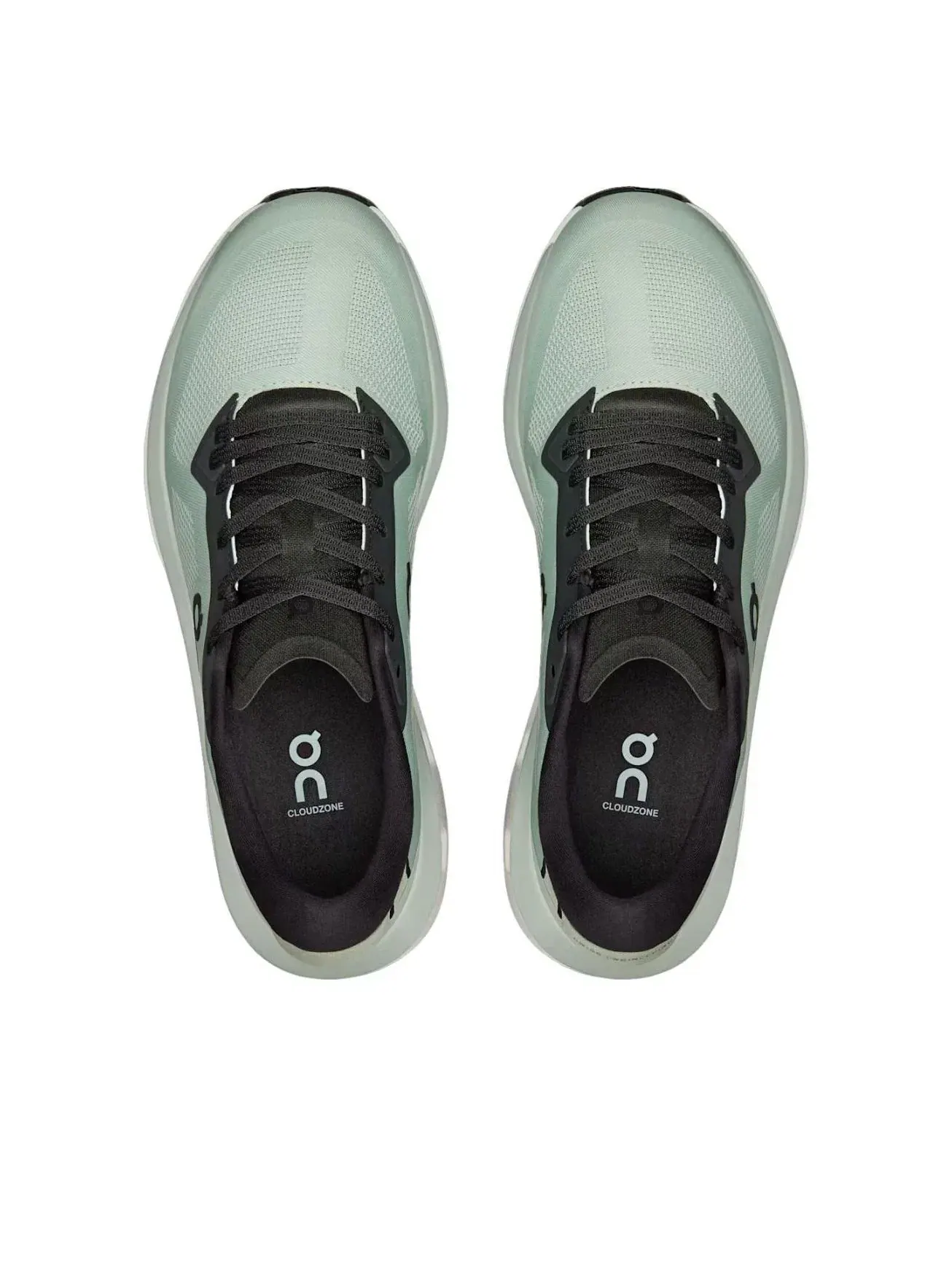 Женские кроссовки для бега с шнуровкой Cloudzone Mineral Black On Running — изображение 2 из 5, зеленый