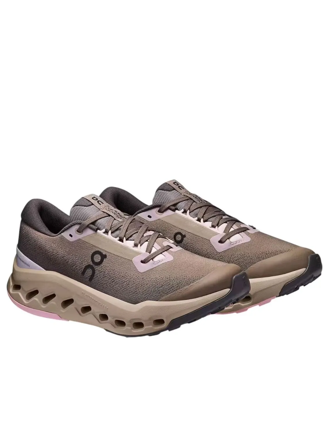 Кроссовки женские On Running Cloudsurfer Trail 2 Waterproof, Cinder Desert — изображение 3 из 6, серый