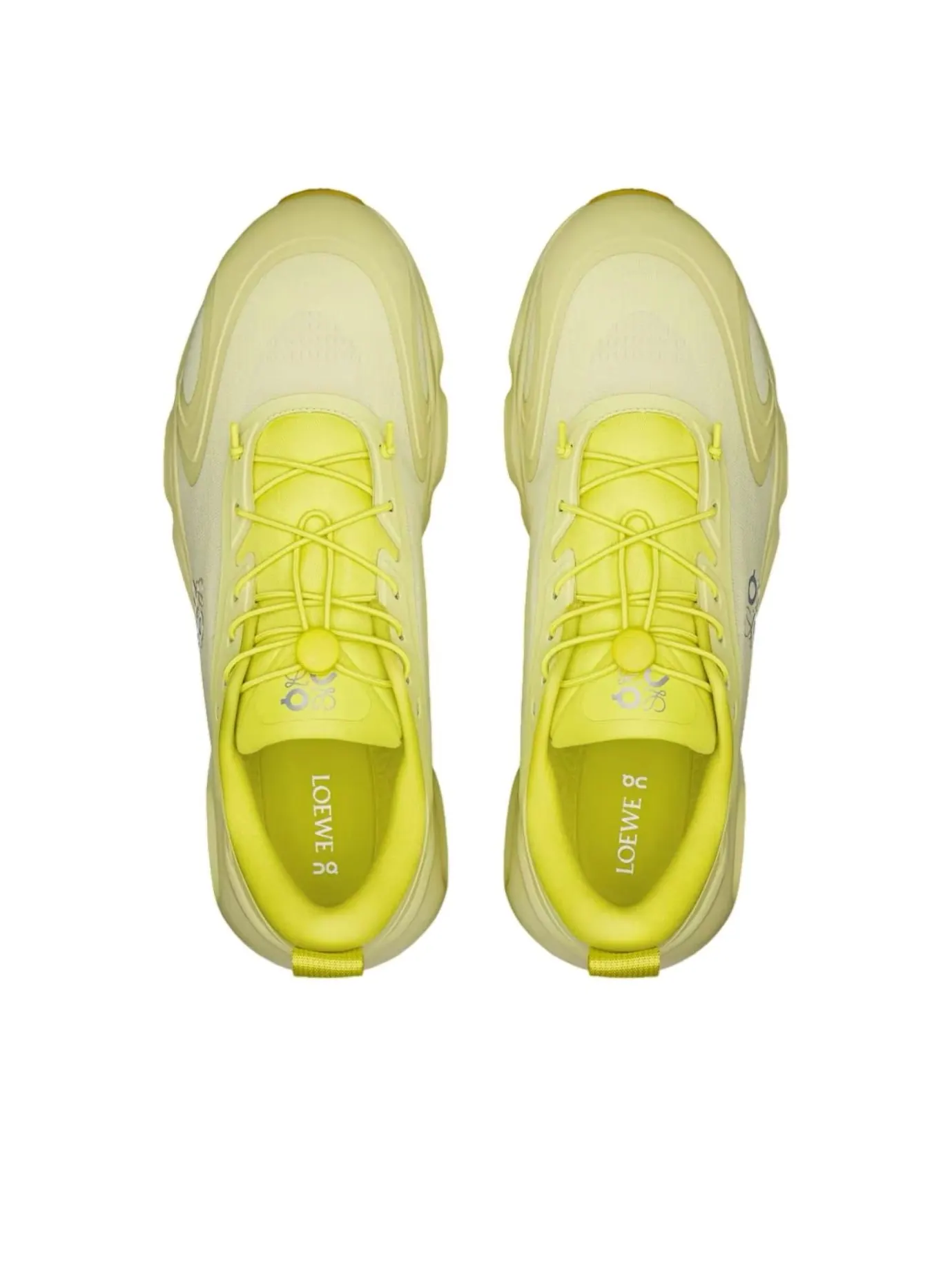 Кроссовки On Running x LOEWE Cloudsolo 'Lime Green' — изображение 3 из 6, желтый