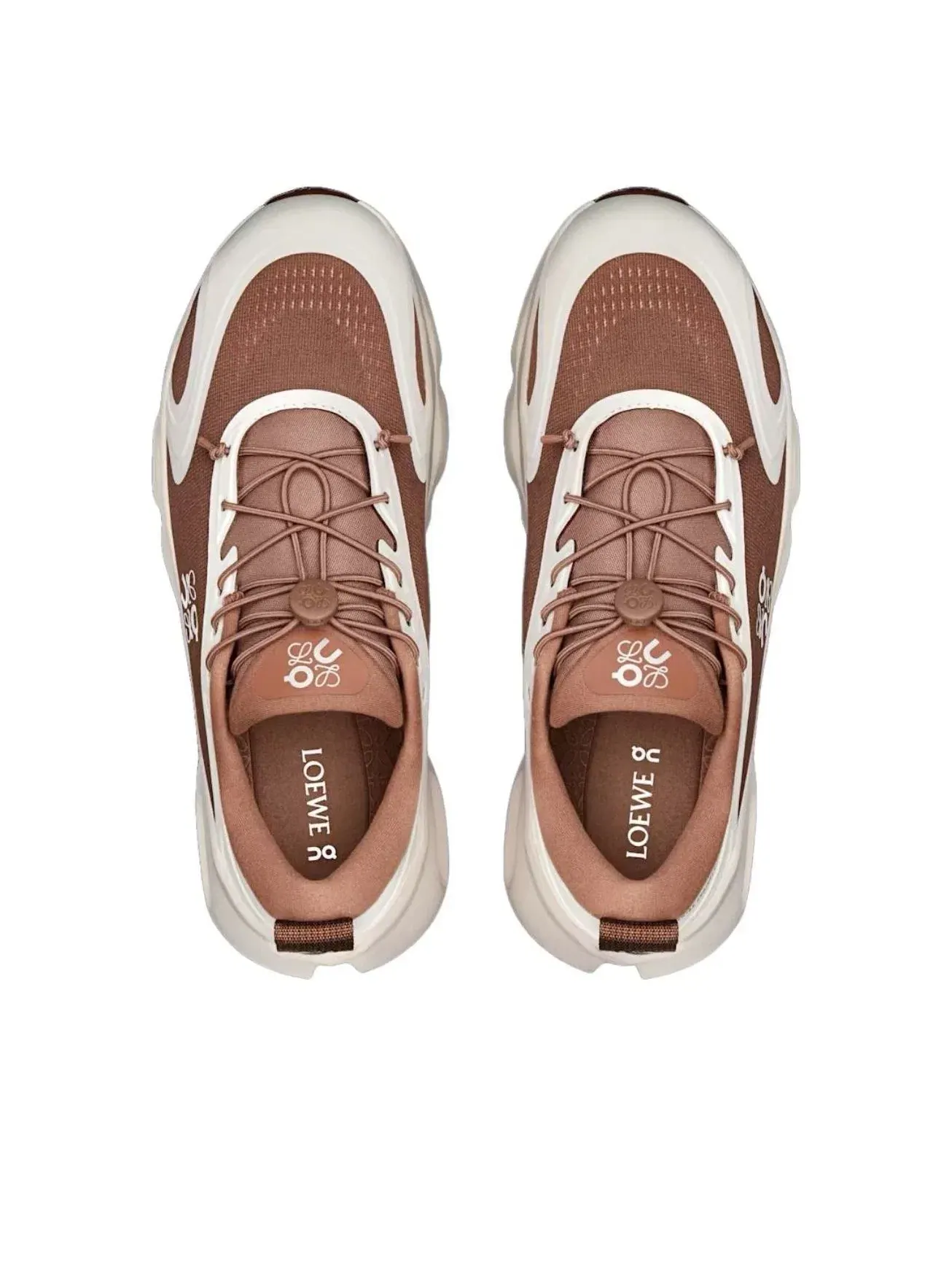 Женские кроссовки с шнуровкой On Running x Loewe Cloudsolo — изображение 2 из 5, коричневый