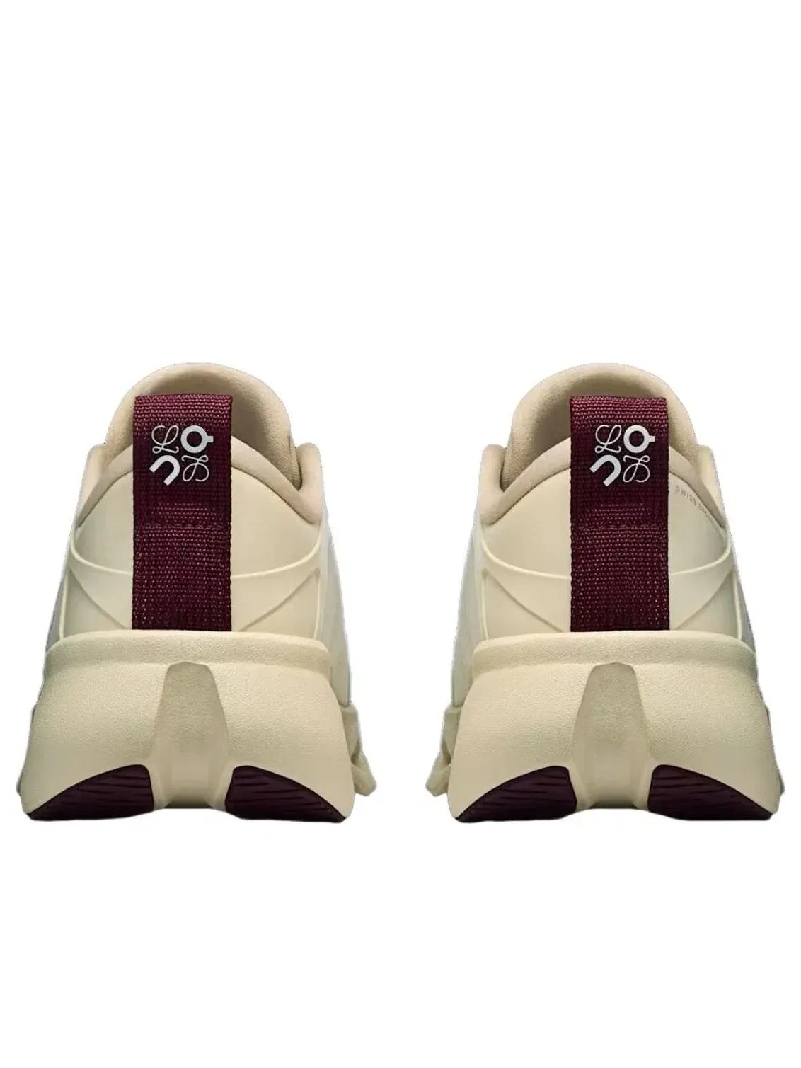 Женские кроссовки с закрытой шнуровкой On Running x Loewe Cloudsolo Sand Burgundy — изображение 4 из 5, бежевый