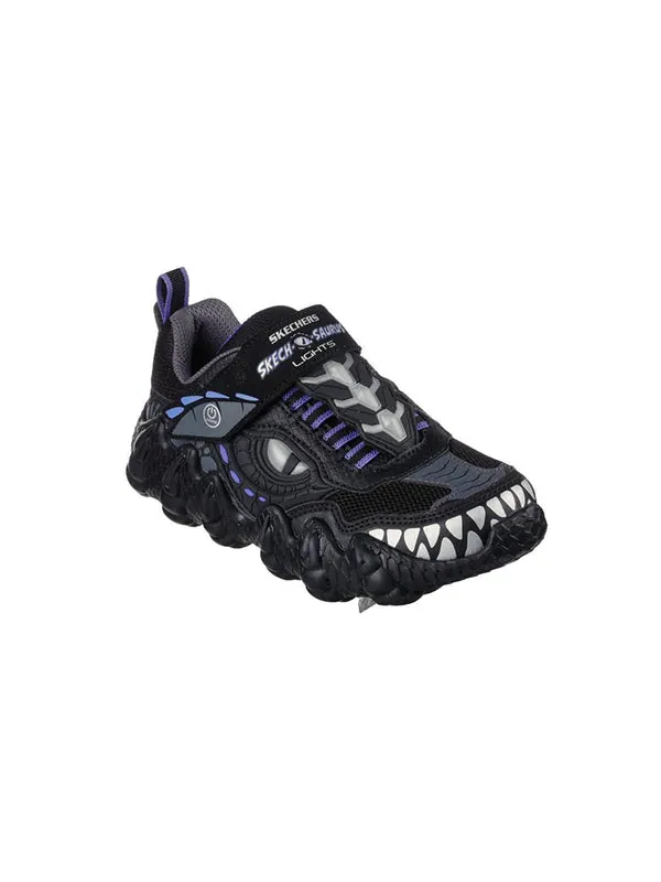 Кроссовки aurus lights dino-tracker 'black' Skechers — изображение 3 из 4, черный