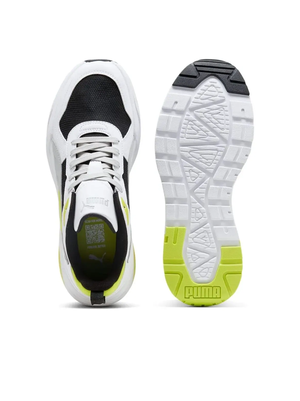 Кроссовки PUMA Trinity 2 LT 'Black White Neon' — изображение 5 из 6, белый