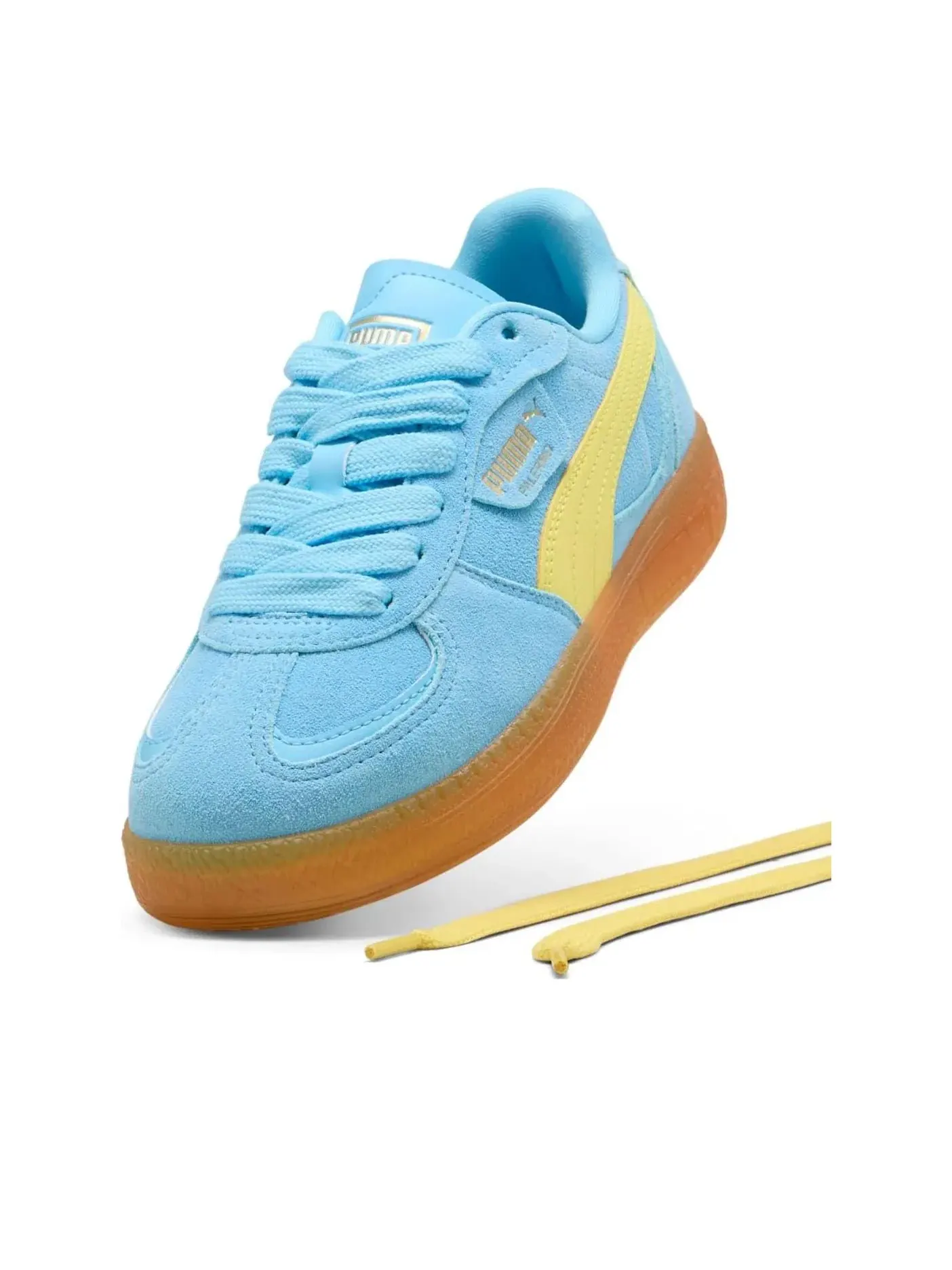 Кроссовки PUMA Palermo Moda Xtra Gum 'Vibrant Blue Lemon Meringue' 400323-12 — изображение 3 из 6, синий