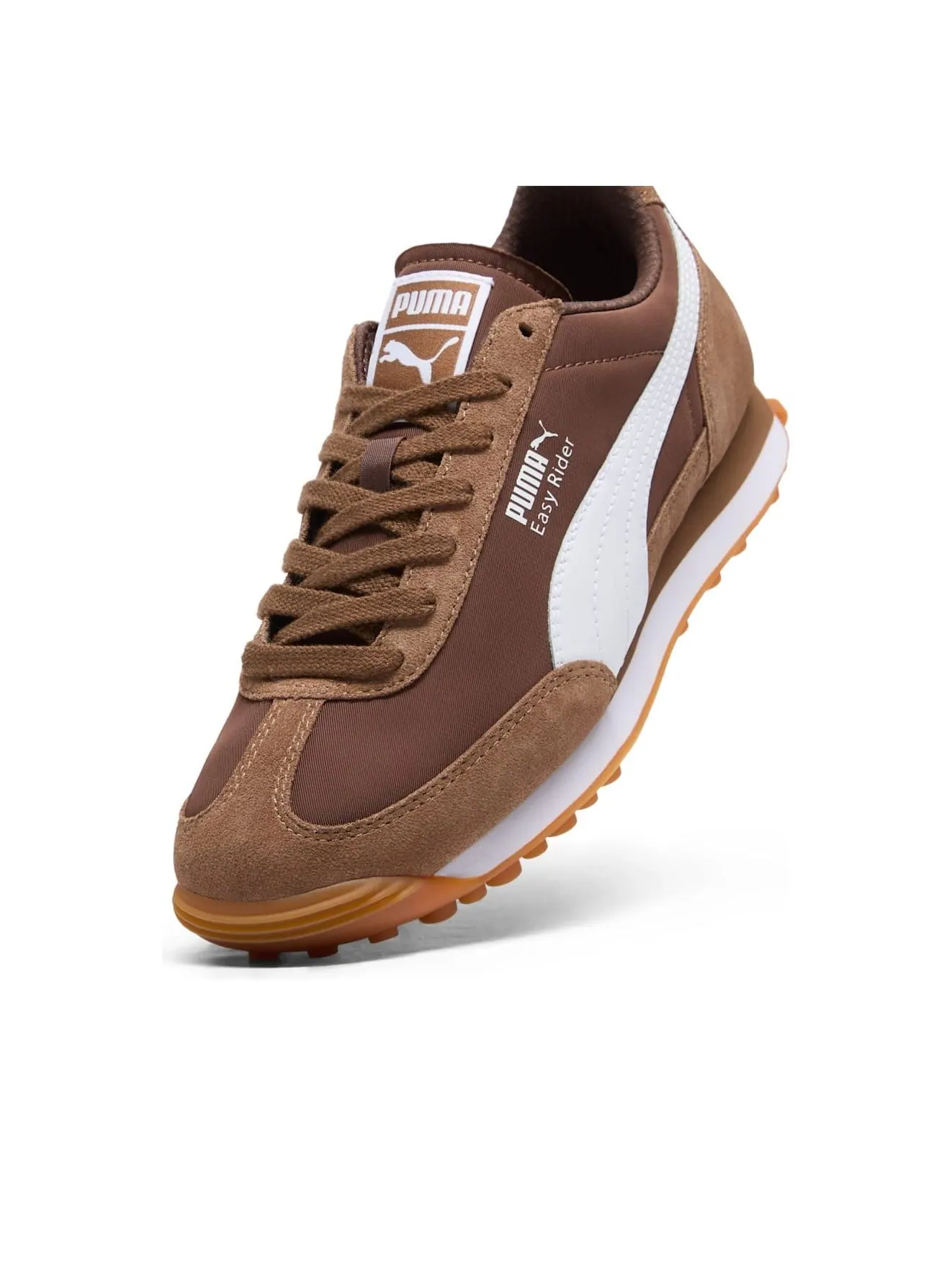 (WMNS) Puma Easy Rider Suede & Nylon 'Haute Coffee White Espresso Brown' — изображение 3 из 7, белый/коричневый