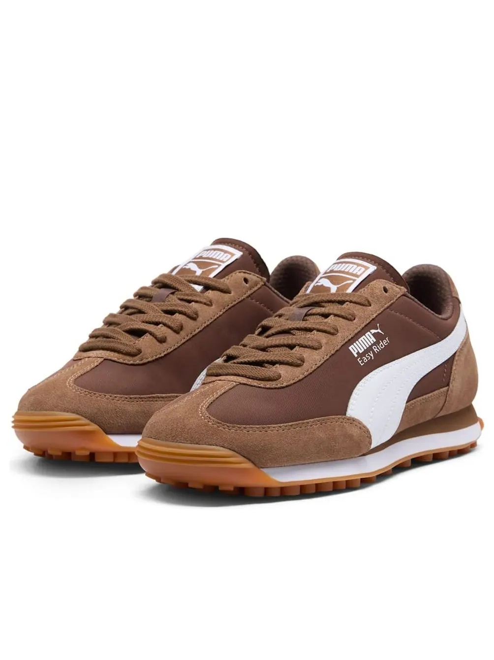 (WMNS) Puma Easy Rider Suede & Nylon 'Haute Coffee White Espresso Brown' — изображение 7 из 7, белый/коричневый