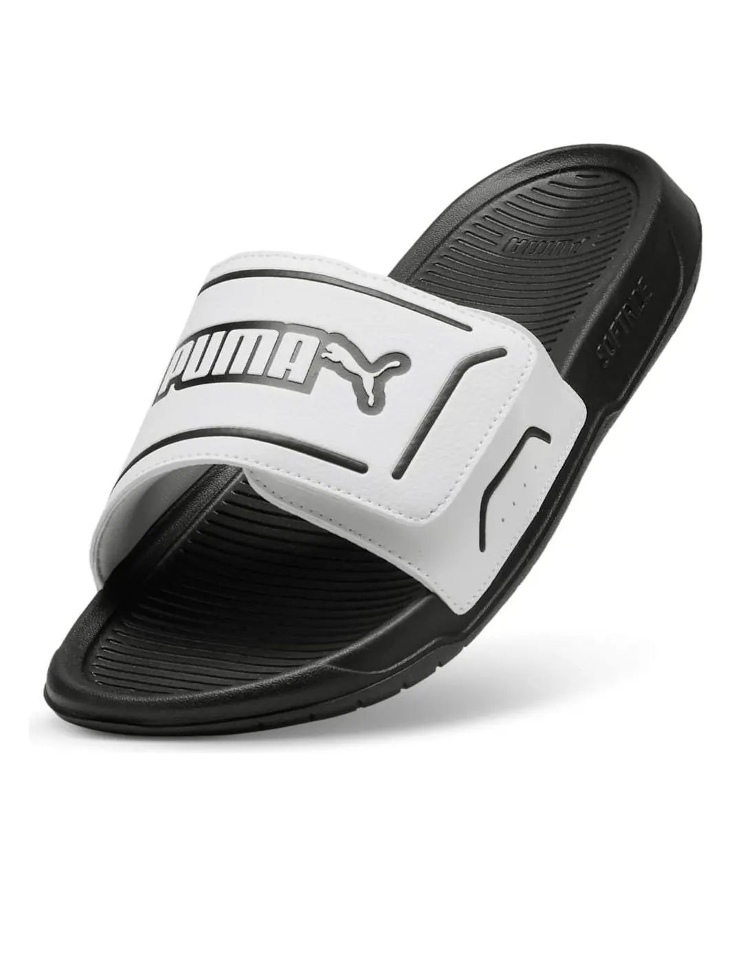 Шлепанцы Puma Royalcat Comfort 2 'White Black' — изображение 5 из 6, белый/черный