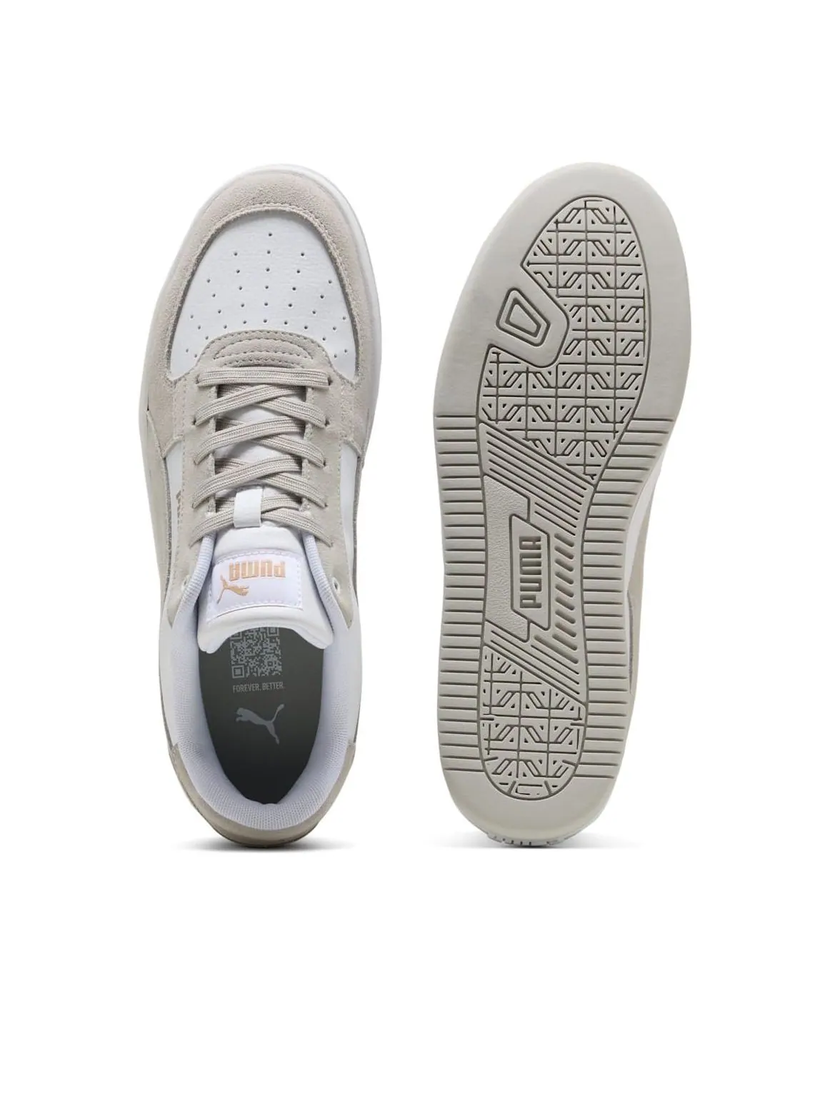 Кроссовки PUMA Caven 2.0 Mono 'White Light Gray Gold' — изображение 5 из 6, белый