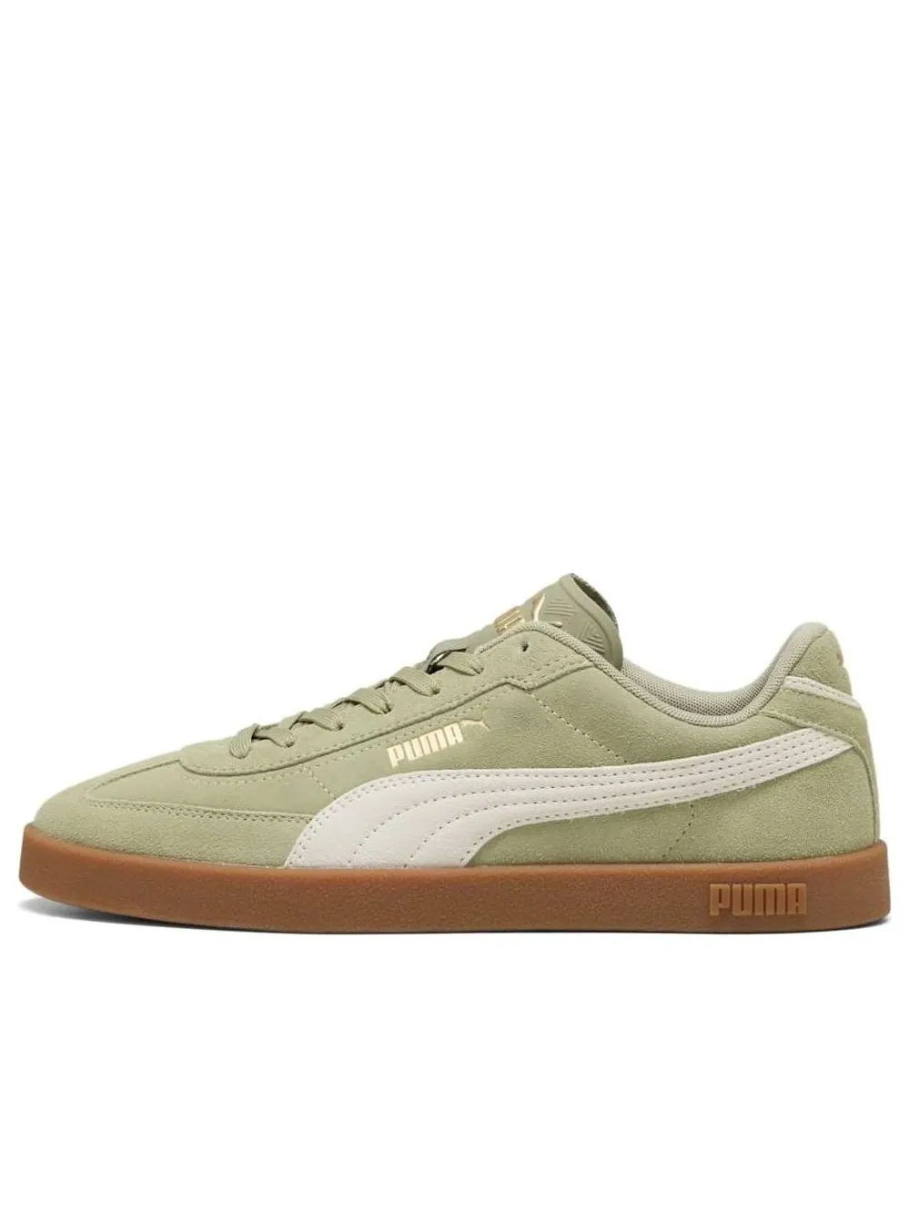 Кроссовки PUMA Club II Era Suede 'Green Off White' — изображение 1 из 6, зеленый