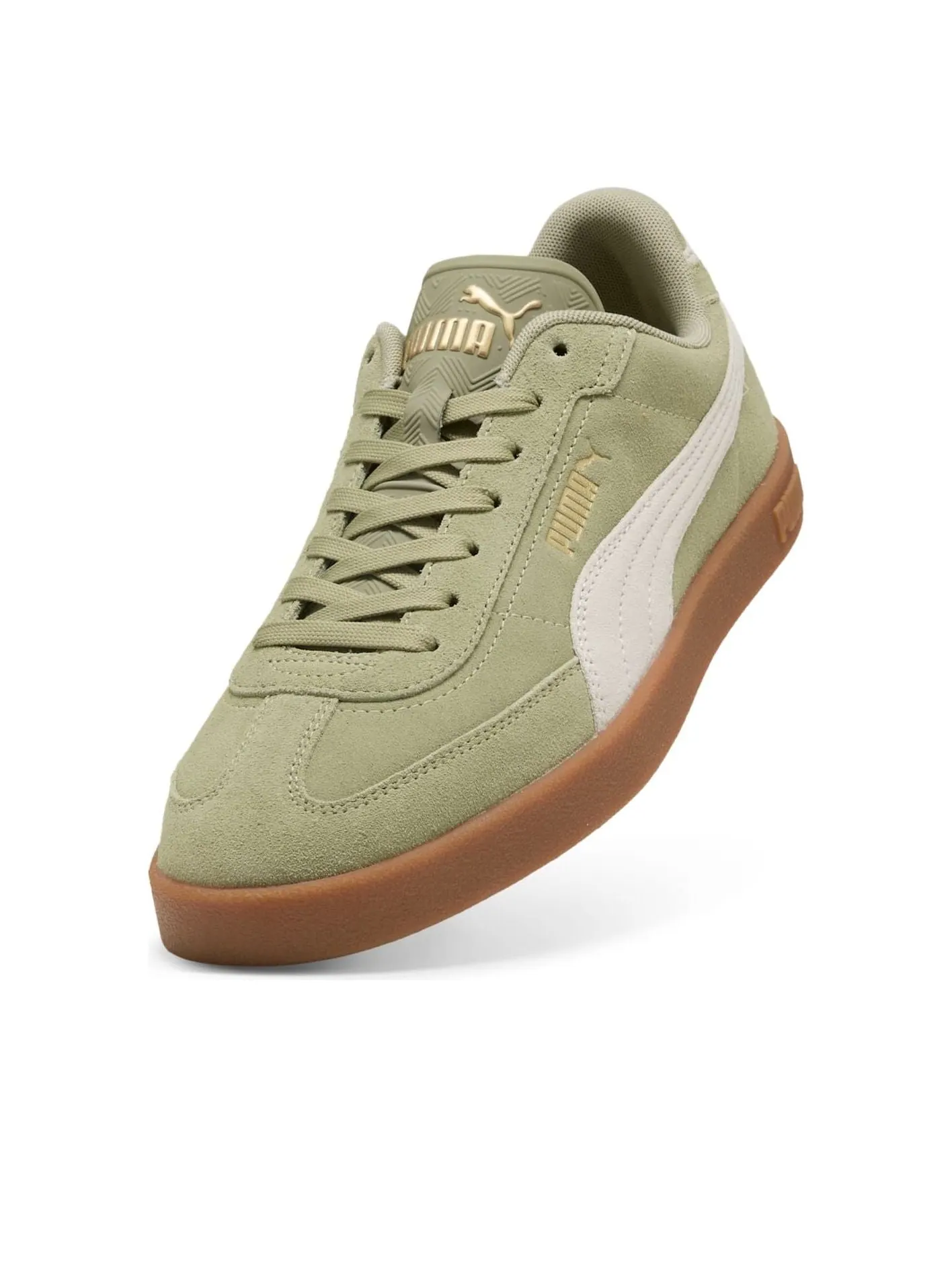 Кроссовки PUMA Club II Era Suede 'Green Off White' — изображение 3 из 6, зеленый