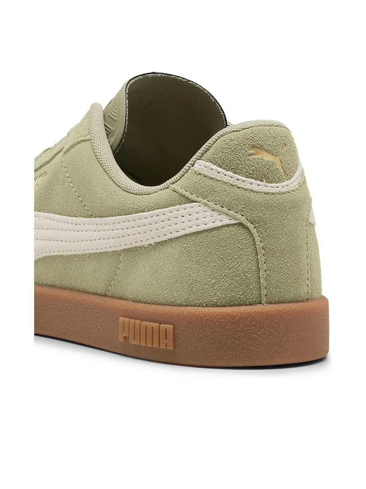Кроссовки PUMA Club II Era Suede 'Green Off White' — изображение 4 из 6, зеленый