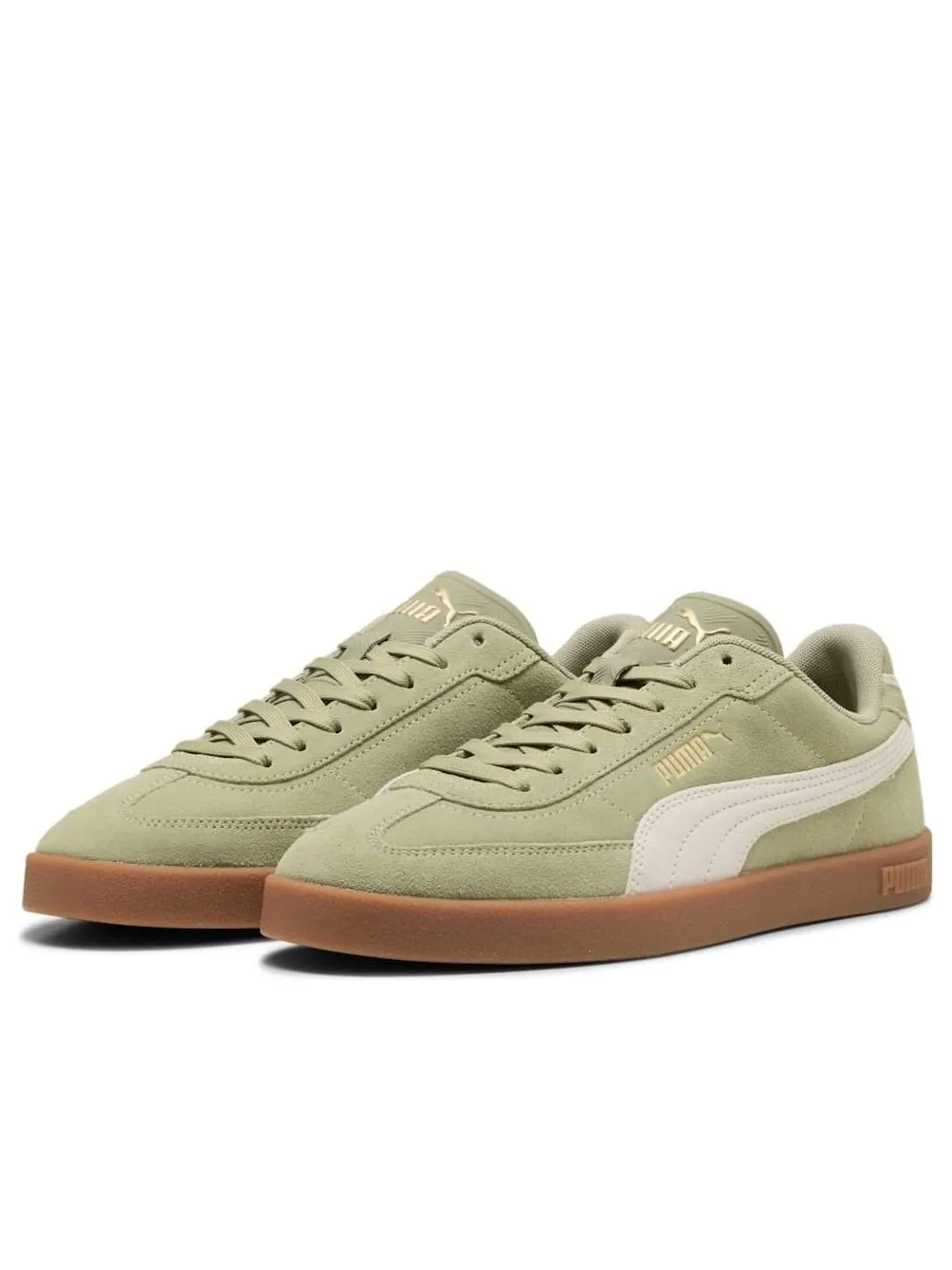 Кроссовки PUMA Club II Era Suede 'Green Off White' — изображение 6 из 6, зеленый