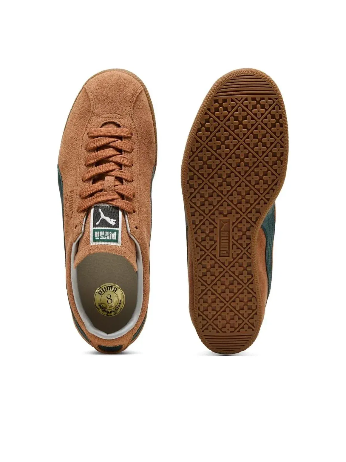 Кроссовки PUMA Brasil 'Melted Caramel Green Terrain' 401048-12 — изображение 5 из 6, коричневый