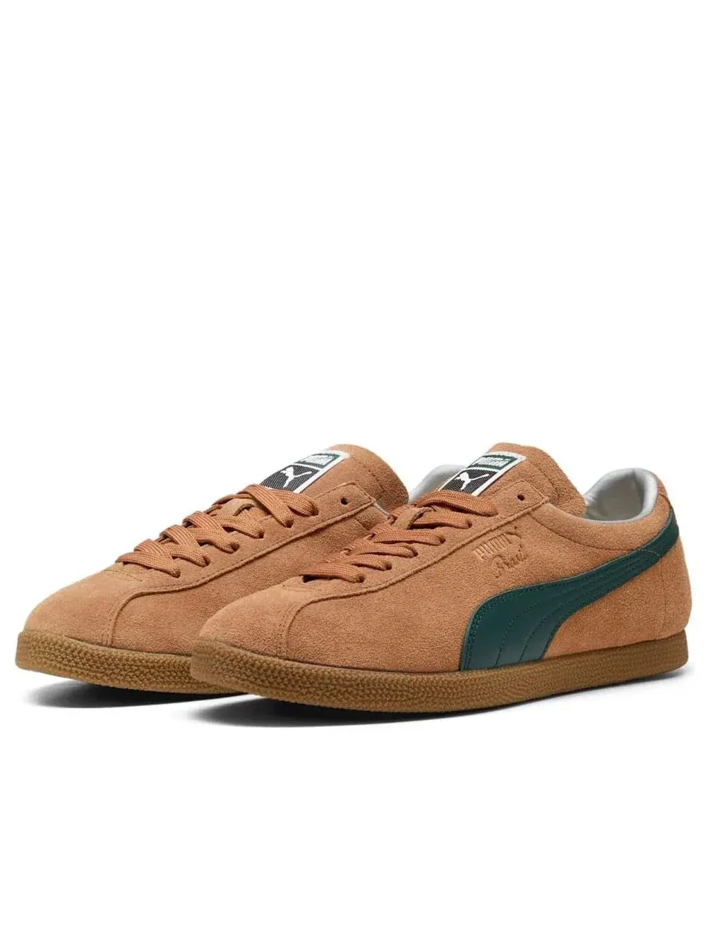 Кроссовки PUMA Brasil 'Melted Caramel Green Terrain' 401048-12 — изображение 6 из 6, коричневый