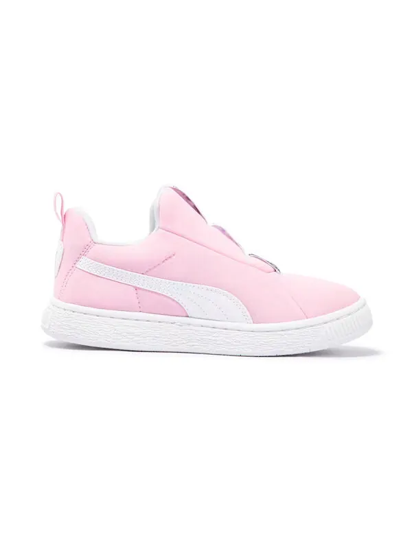 Кроссовки suede joyflex sliptech 'pink' Puma — изображение 1 из 4, розовый/белый