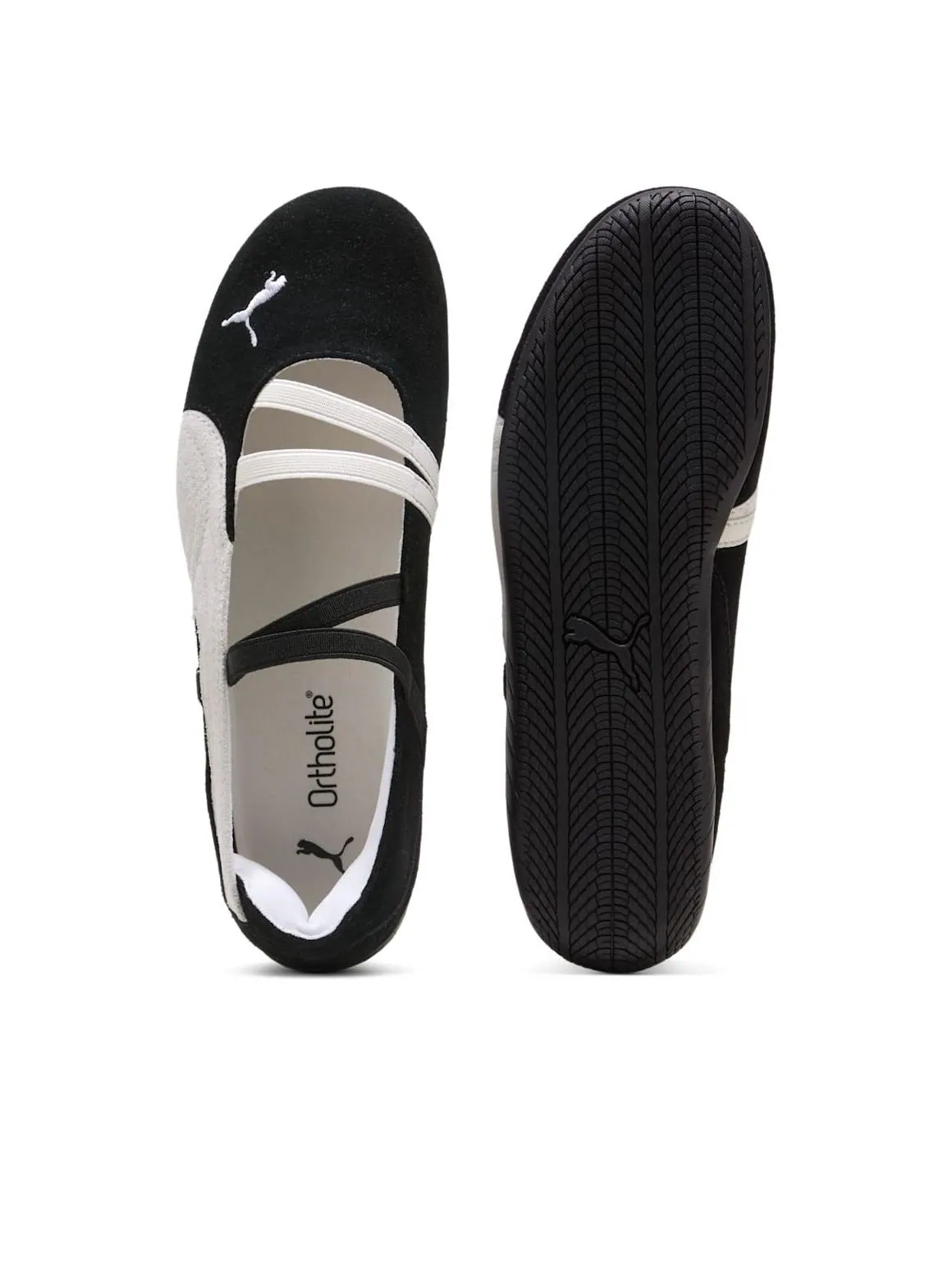 (WMNS) Puma Speedcat Ballet Suede 'Black White' — изображение 5 из 6, черный/белый/белый