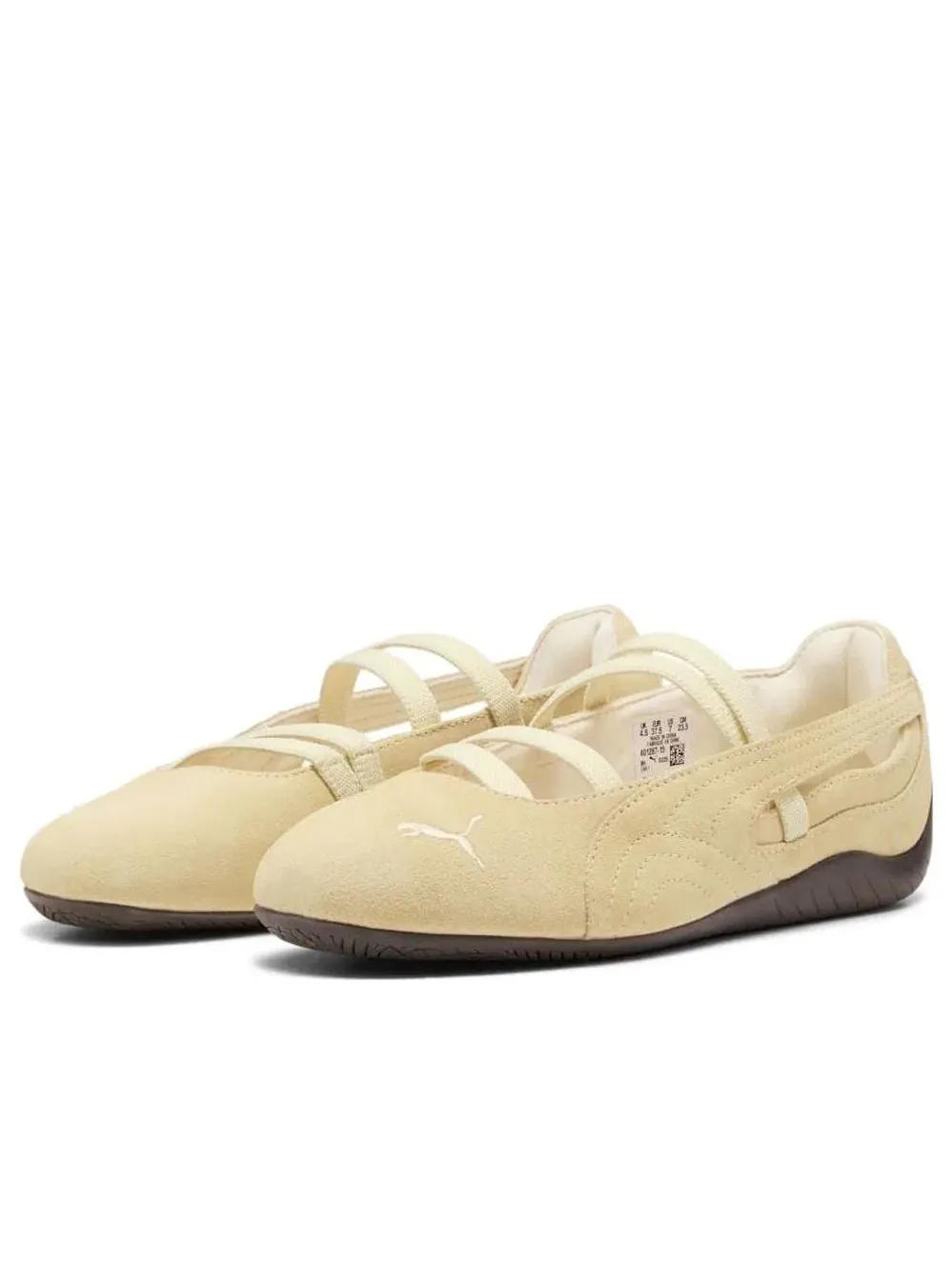 Кроссовки PUMA Speedcat Ballet Suede 'Creamy Vanilla Gum' 401287-15 — изображение 6 из 6, бежевый