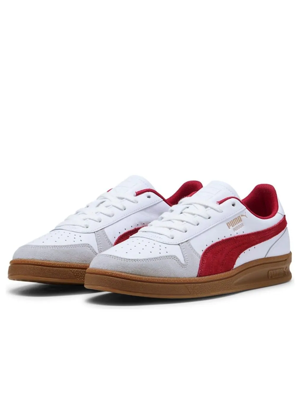 Кроссовки Puma Indoor 'Puma White Dark Crimson' — изображение 2 из 6, белый/темный