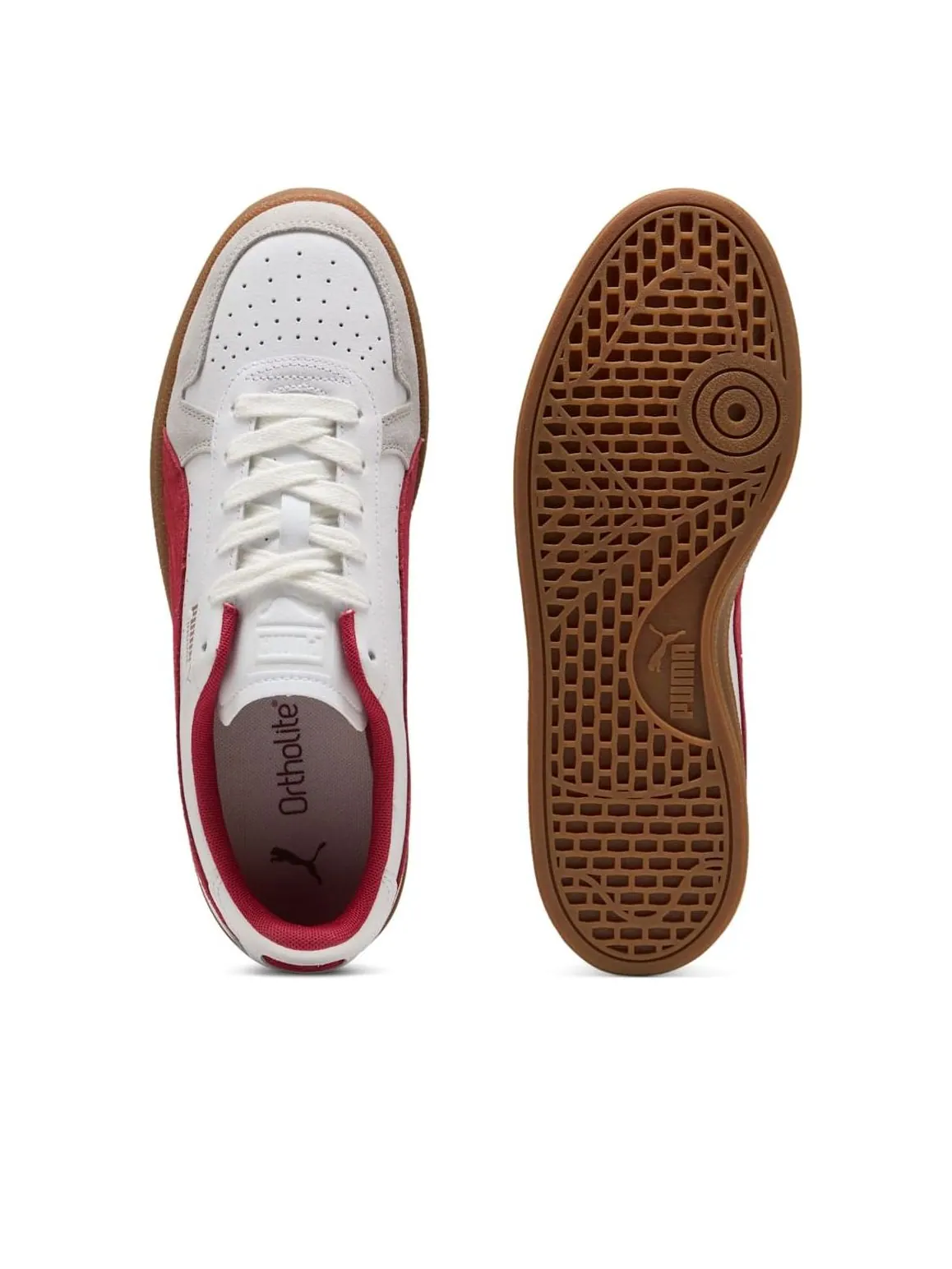 Кроссовки Puma Indoor 'Puma White Dark Crimson' — изображение 3 из 6, белый/темный