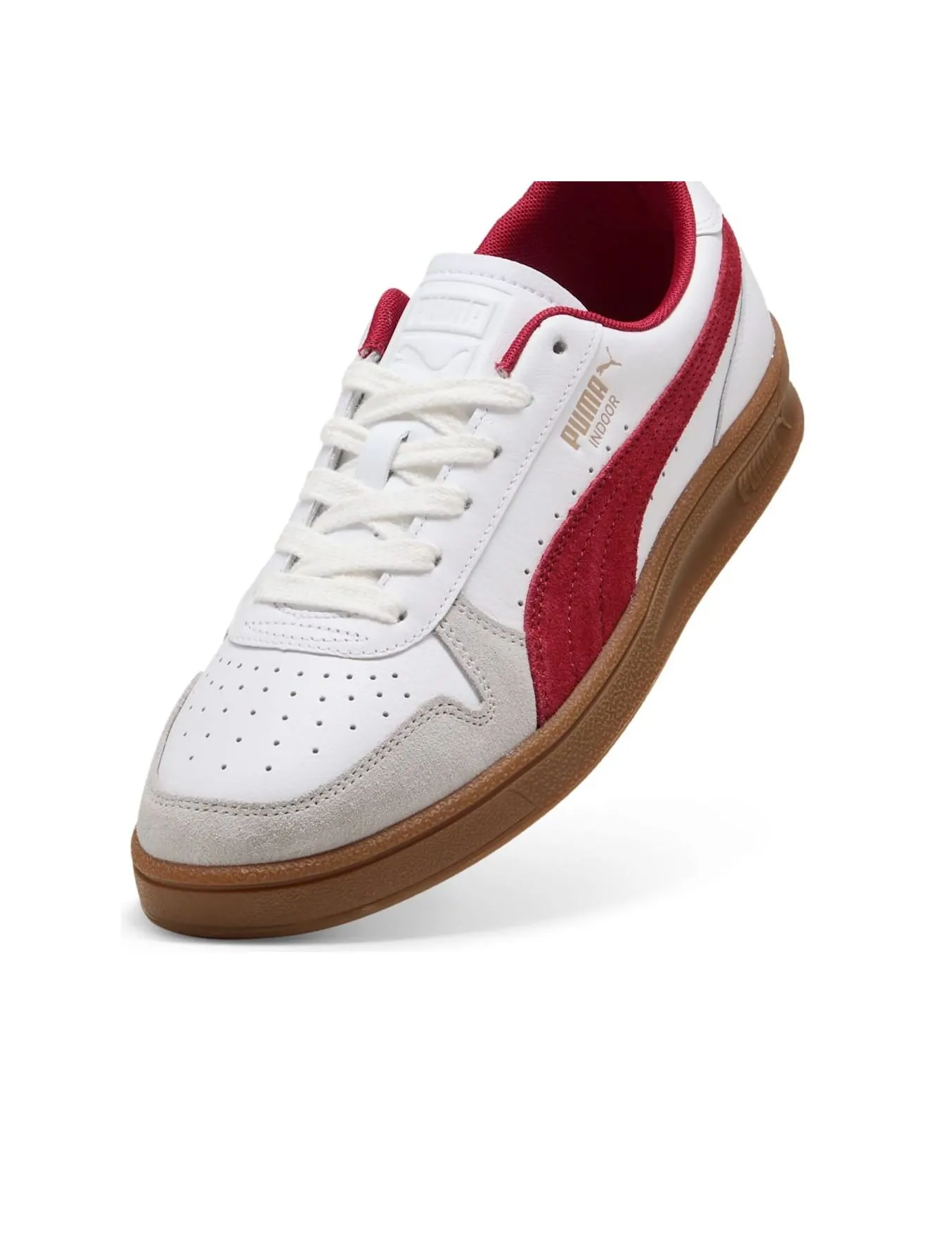 Кроссовки Puma Indoor 'Puma White Dark Crimson' — изображение 5 из 6, белый/темный