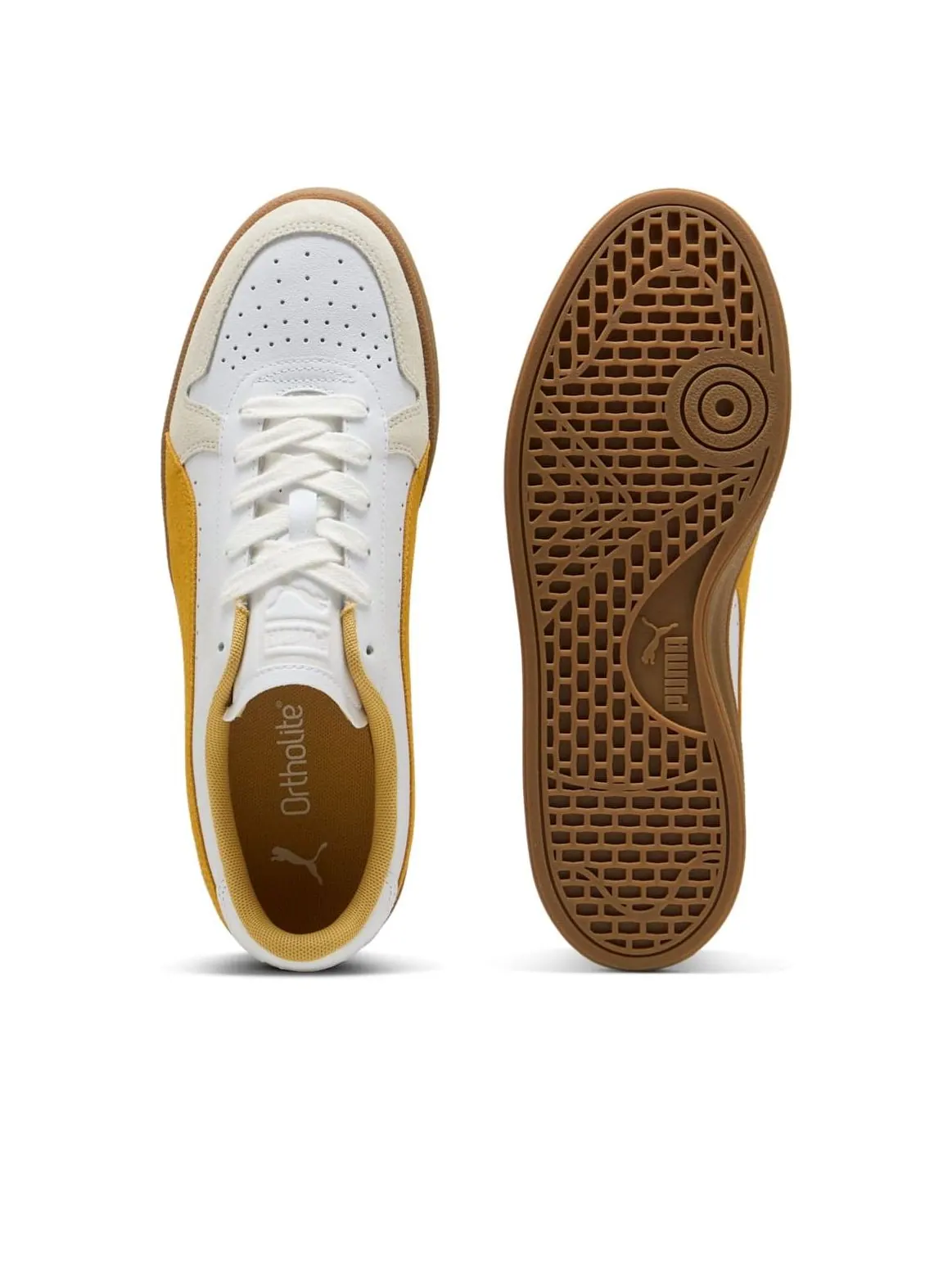 Кроссовки Puma Indoor 'Puma White Archive Gold' — изображение 3 из 6, белый/золотистый