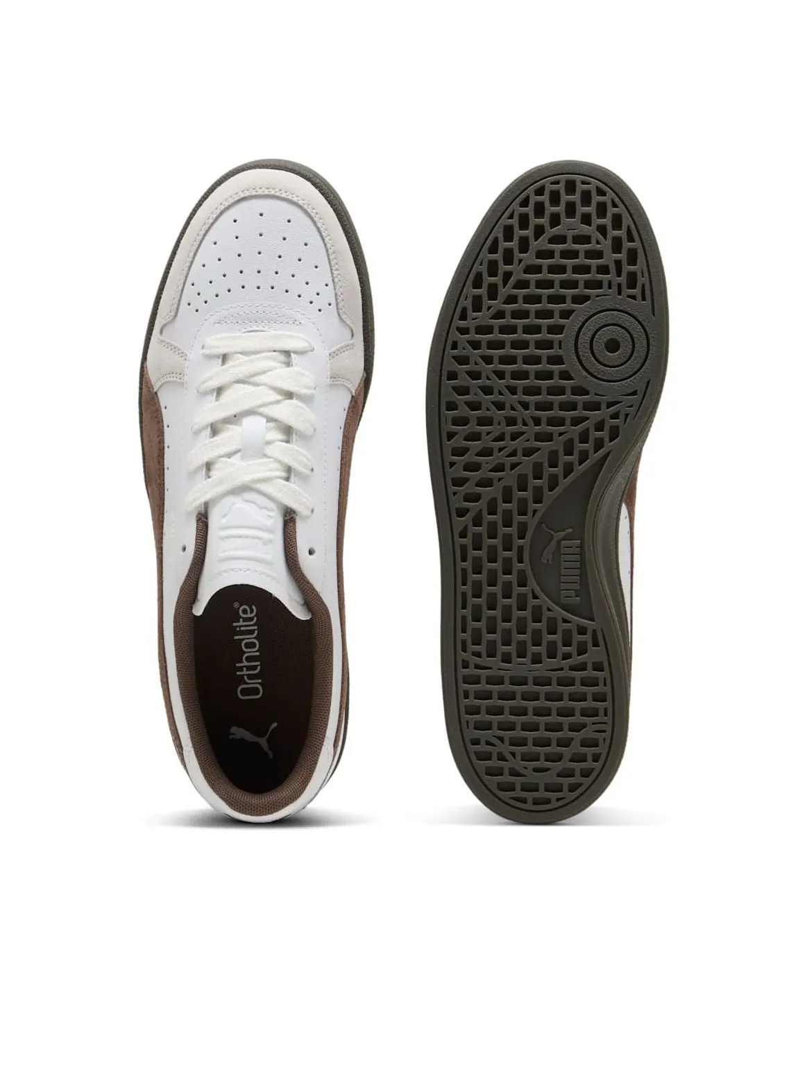Кроссовки PUMA Indoor 'PUMA White Flat Bronze' — изображение 3 из 6, белый