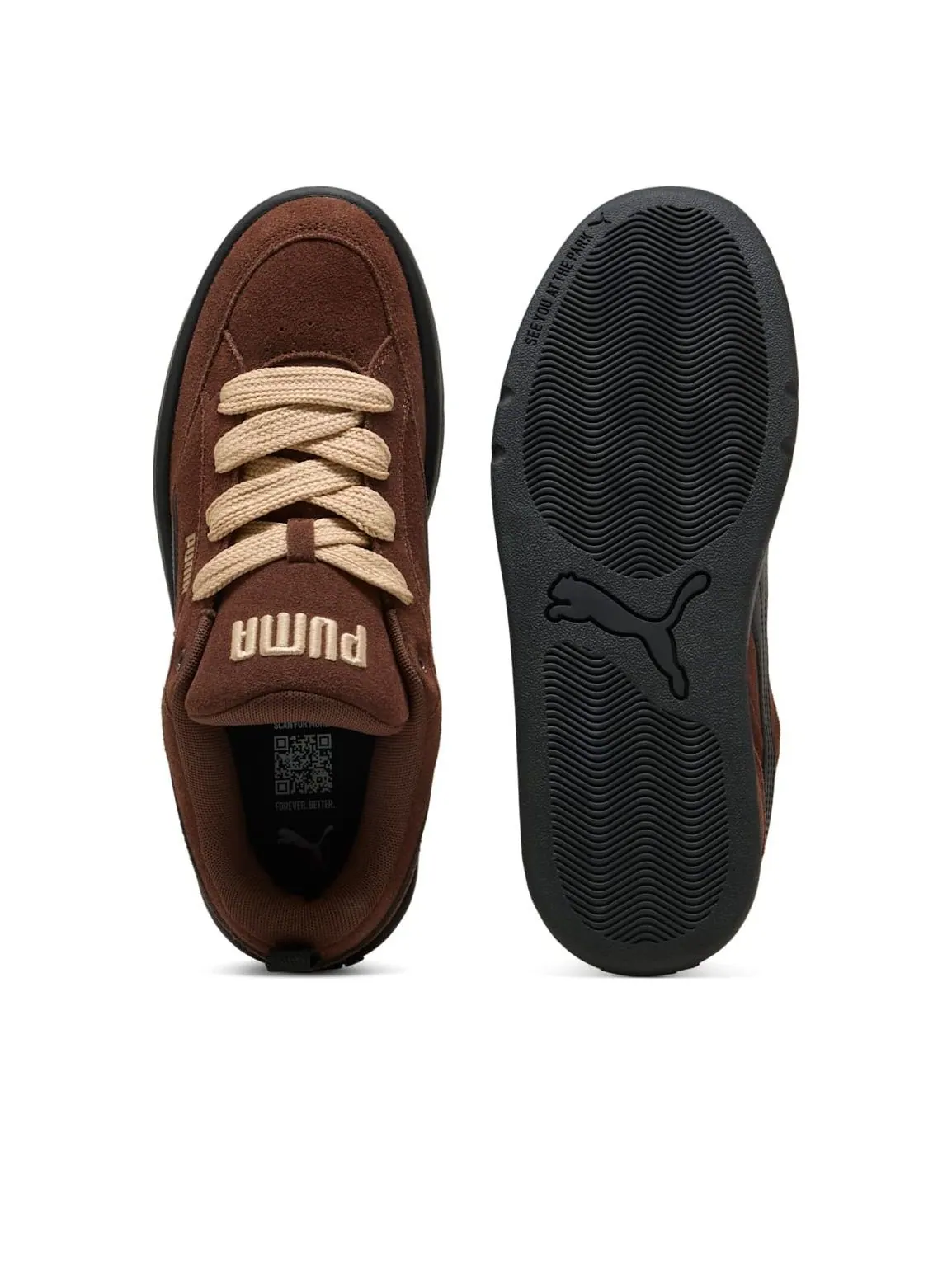Кроссовки PUMA Park Lifestyle Raw 'Brown' — изображение 3 из 6, коричневый