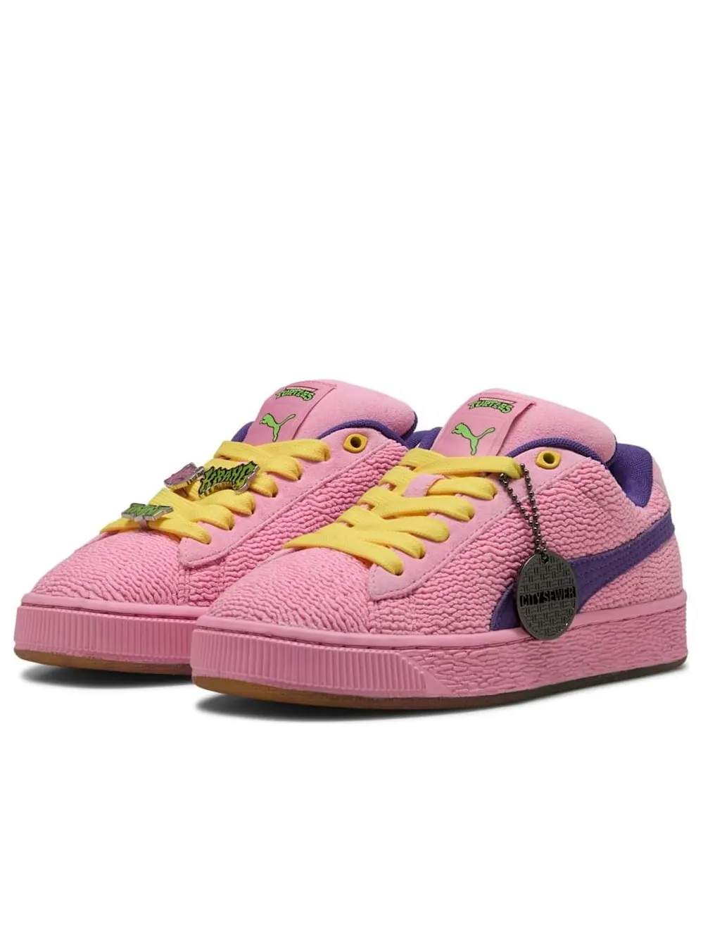 Кроссовки (GS) PUMA x Suede XL Teenage Mutant Ninja Turtles 'Krang' — изображение 2 из 5, розовый