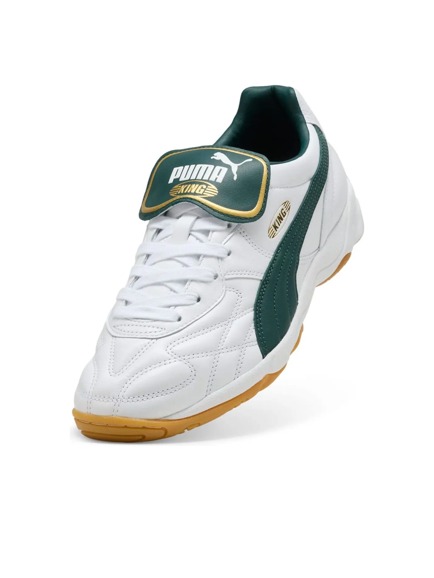 Кроссовки Puma King Indoor 'White Green' — изображение 5 из 6, белый/зеленый