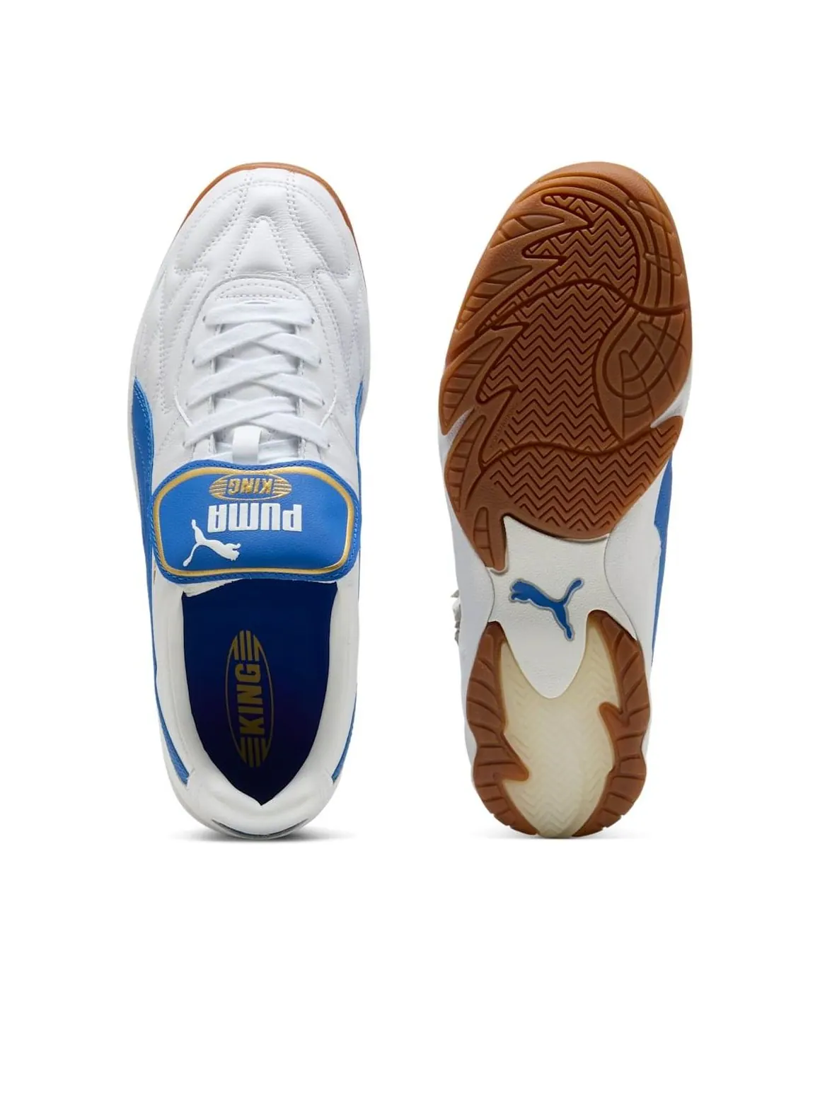 Кроссовки PUMA King Indoor 'White Blue' — изображение 3 из 6, белый