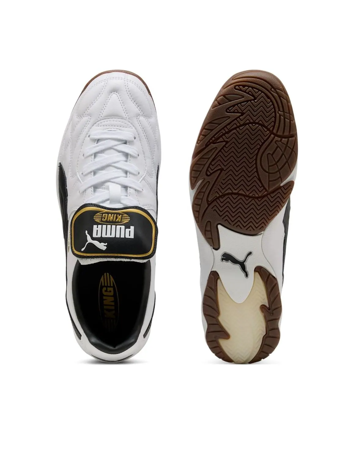 Кроссовки Puma King Indoor 'White Black' — изображение 3 из 6, белый/черный