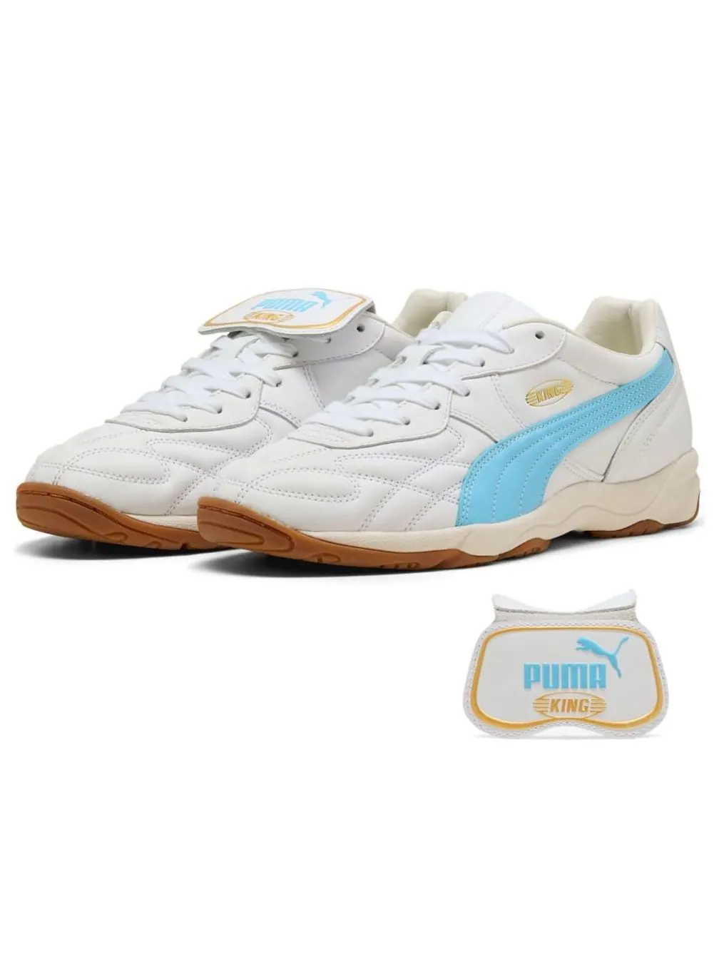 Puma King Indoor 'White Light Blue' — изображение 2 из 6, белый/светлый синий