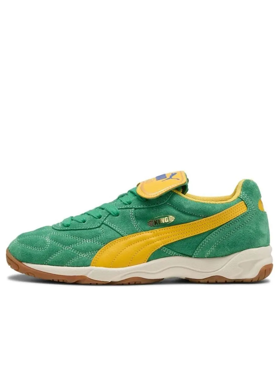 Кроссовки PUMA KING Indoor Royalty 'Archive Green Yellow Sizzle' — изображение 1 из 5, зеленый