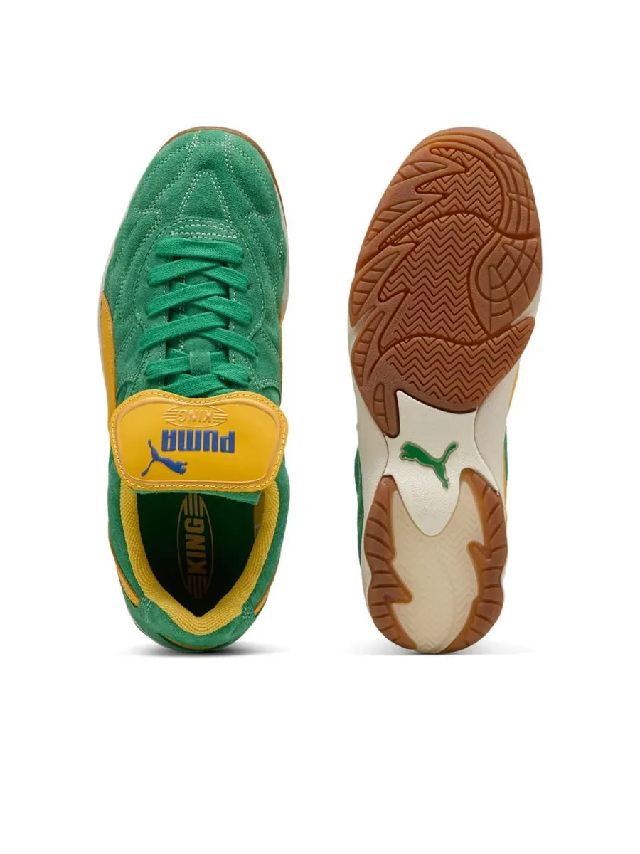 Кроссовки PUMA KING Indoor Royalty 'Archive Green Yellow Sizzle' — изображение 5 из 5, зеленый