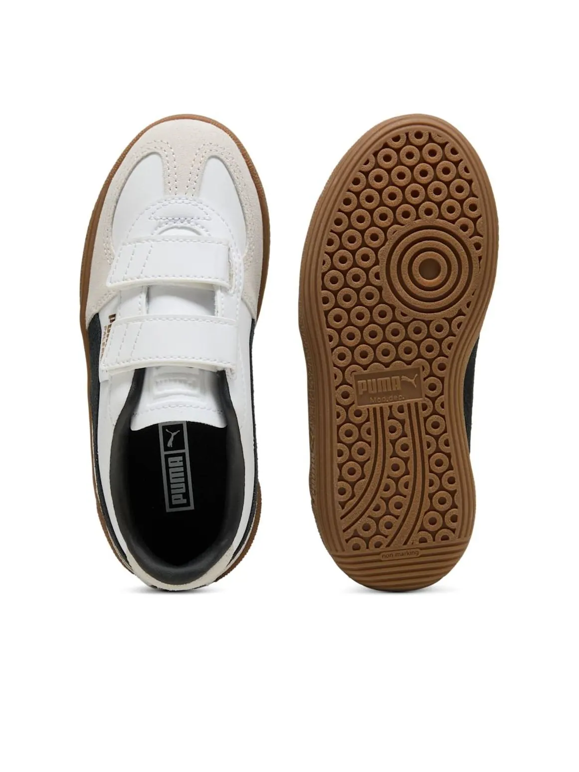 (PS) Puma Palermo Elevata Leather 'White Vapor Grey Gum' — изображение 5 из 6, белый/серый