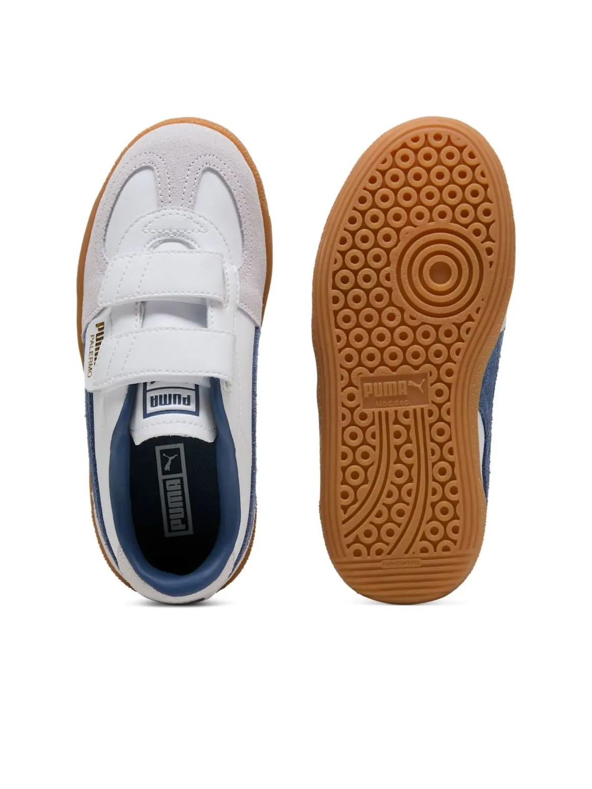 (PS) Puma Palermo Elevata Кожа «Белый Темный Индиго» — изображение 5 из 6, белый/темный индиго