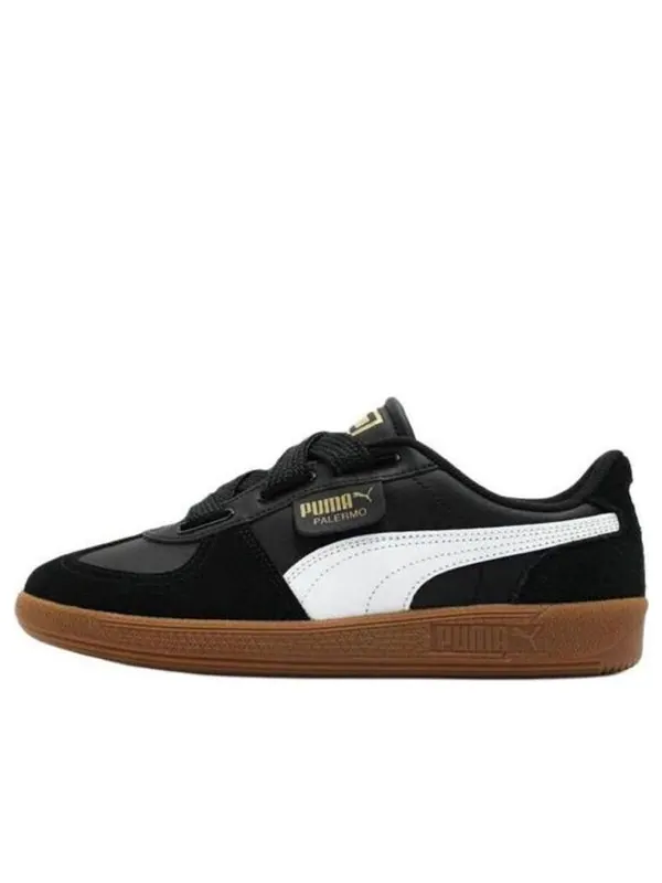 Кроссовки palermo wide lace sd 'black white gold' Puma — изображение 1 из 2, черный/белый/золотистый