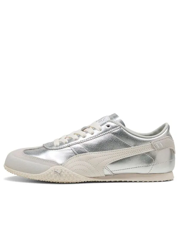 Кроссовки bella ut leather 'silver white' Puma — изображение 1 из 4, серебристый/белый