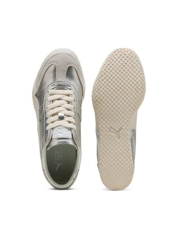 Кроссовки bella ut leather 'silver white' Puma — изображение 4 из 4, серебристый/белый