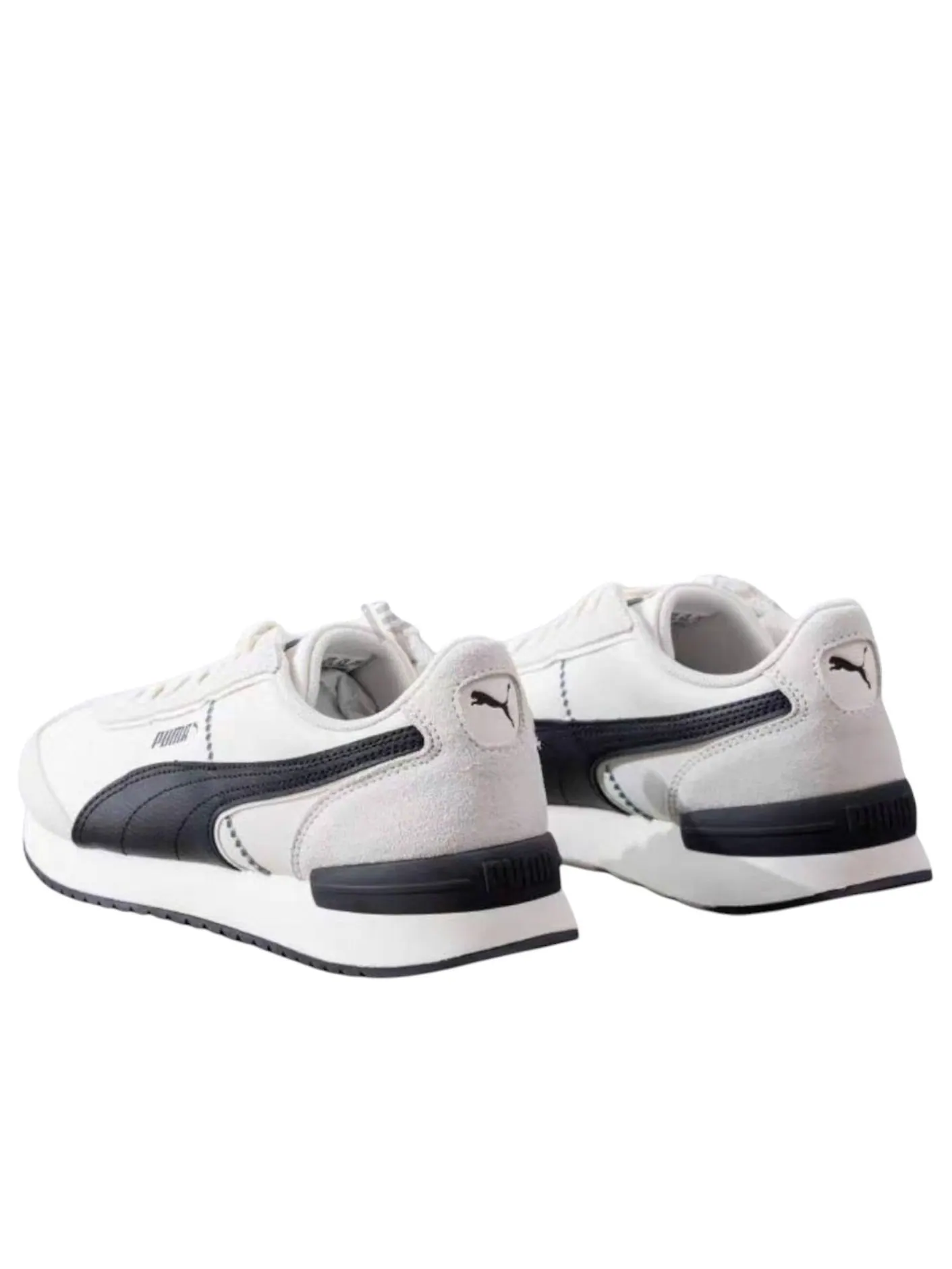 Кроссовки PUMA R78 Retro 'White Black' — изображение 3 из 5, белый