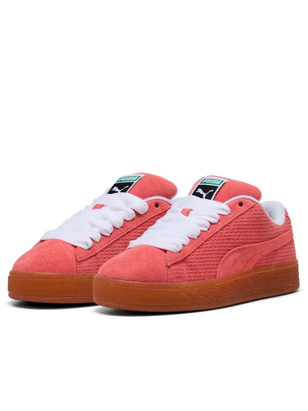 Кроссовки (WMNS) PUMA Suede XL Braided 'Glowing Red' — изображение 2 из 6, красный