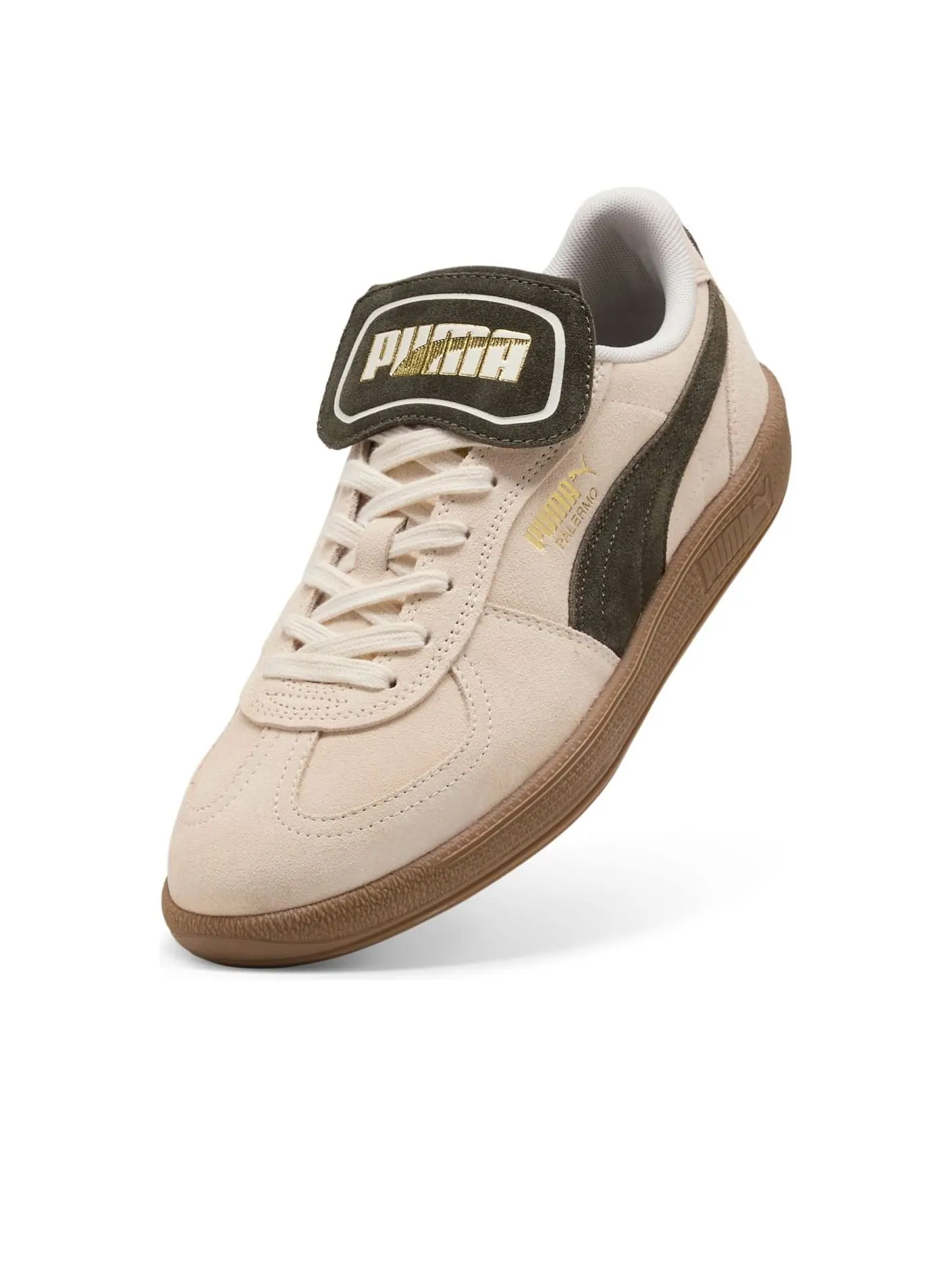 Puma Palermo Premium Suede 'Light Brown Dark Olive' — изображение 3 из 6