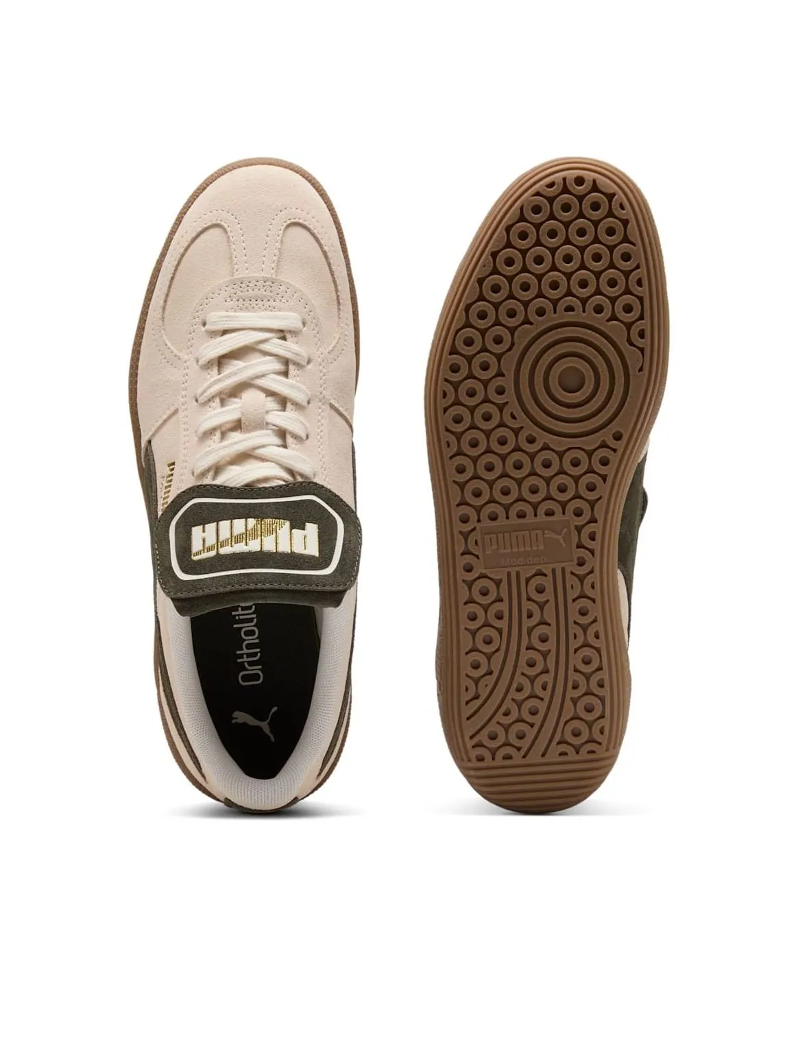 Puma Palermo Premium Suede 'Light Brown Dark Olive' — изображение 5 из 6