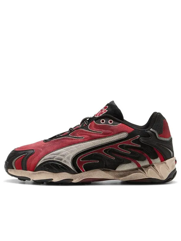 Кроссовки x a$ap rocky inhale 'distressed pack black pop red' Puma — изображение 1 из 4, черный/красный